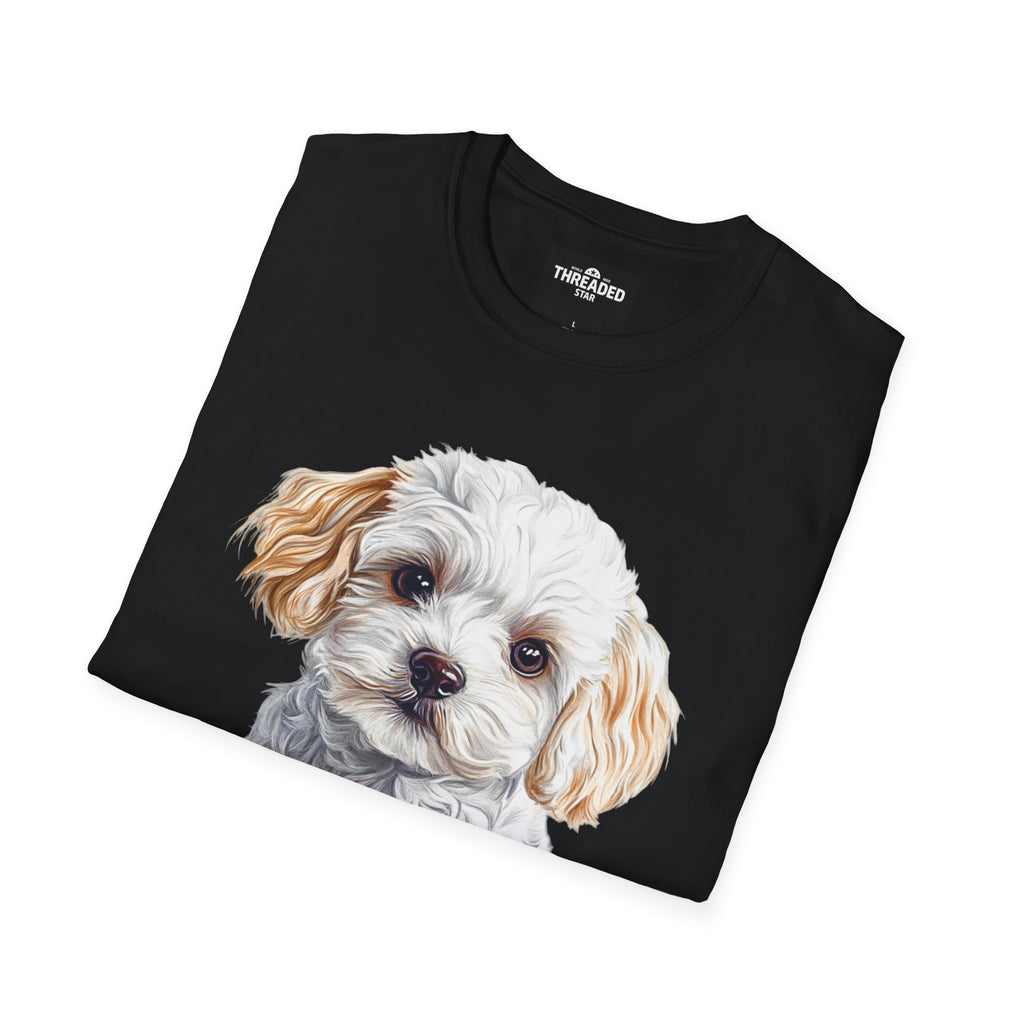 Puppy Portrait T-Shirt — Cute Maltese/Poodle Dog Graphic Tee