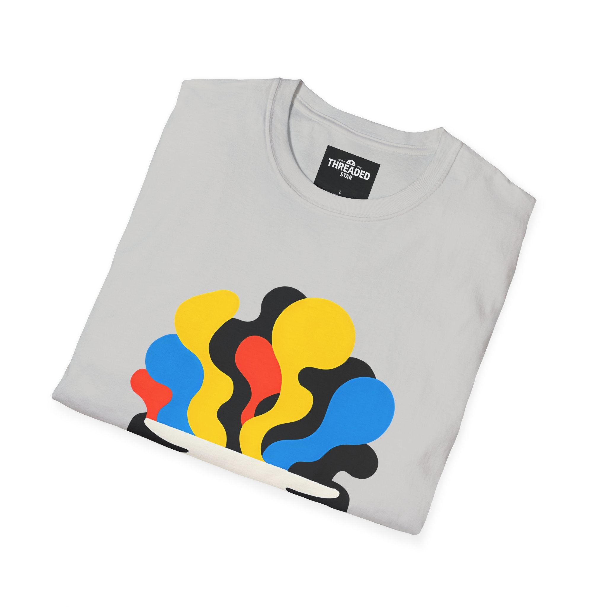 Psychedelic Skull Tee — Colorful Melting Skull Graphic T-Shirt