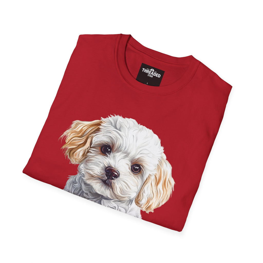 Puppy Portrait T-Shirt — Cute Maltese/Poodle Dog Graphic Tee