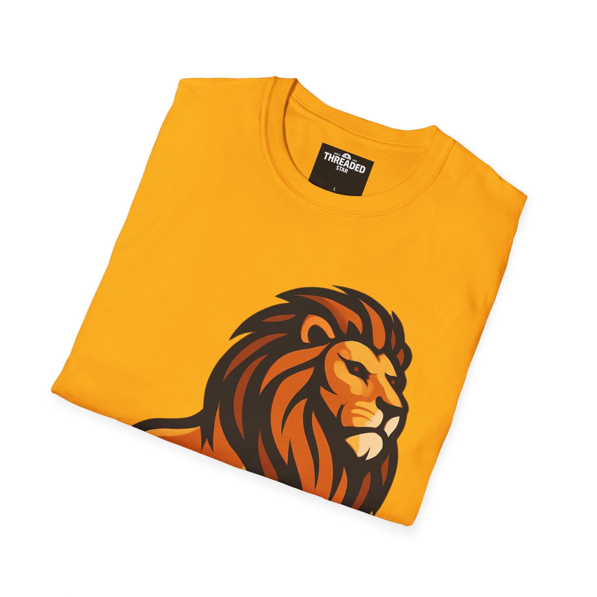Lion Graphic T-Shirt — Bold Majestic Lion Illustration Tee