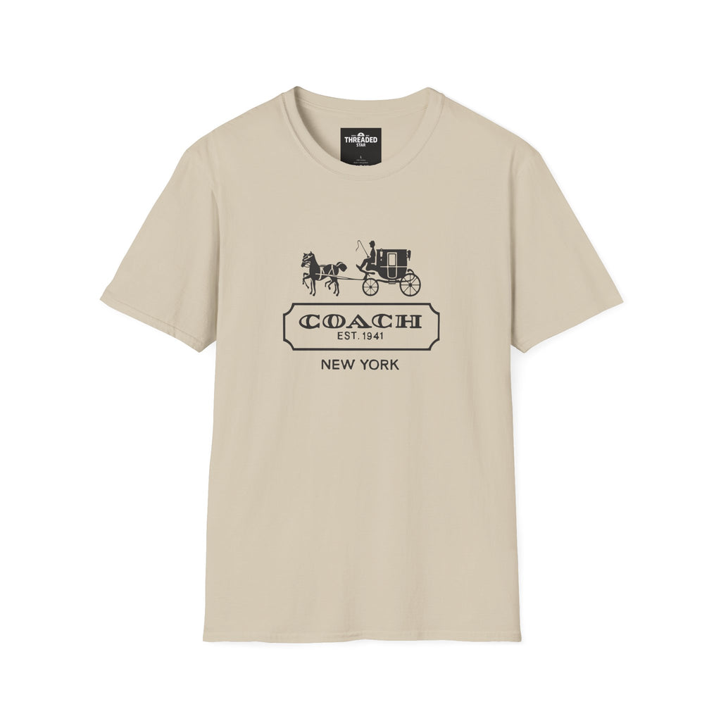 Unisex T-Shirt — Vintage Coach Carriage Logo “COACH EST. 1941 NEW YORK”