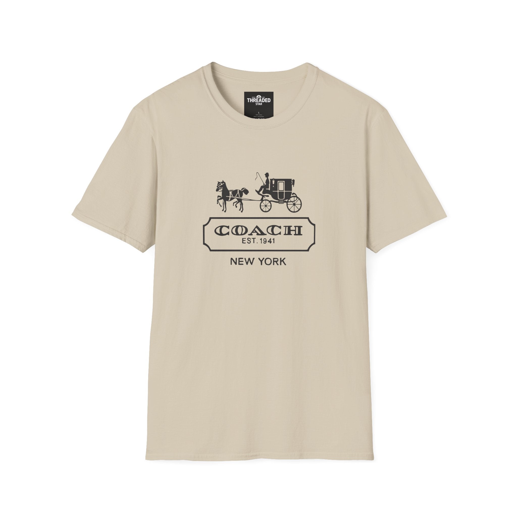 Unisex T-Shirt — Vintage Coach Carriage Logo “COACH EST. 1941 NEW YORK”