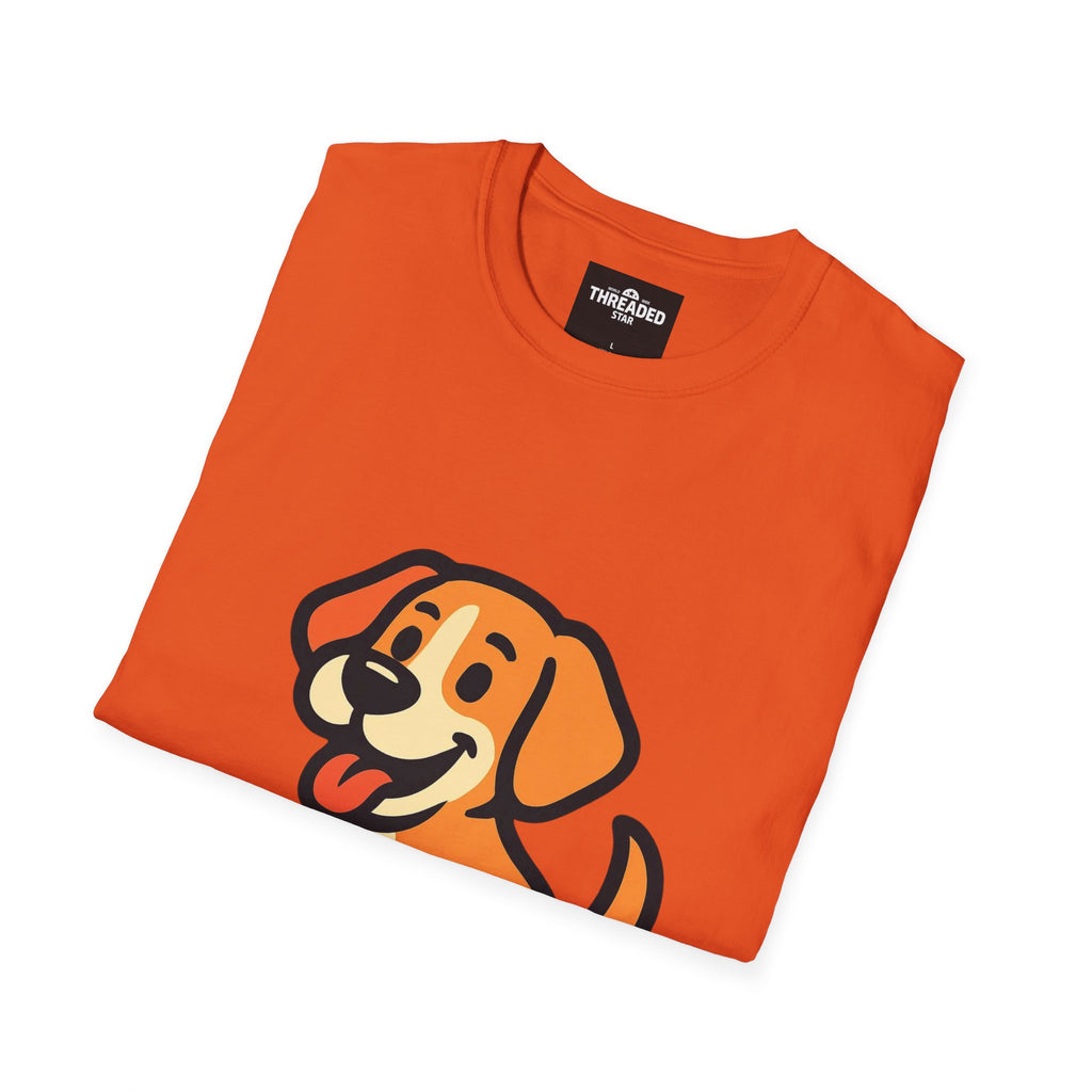 Cute Cartoon Puppy T-Shirt — Playful Dog Graphic Tee for Pet Lovers