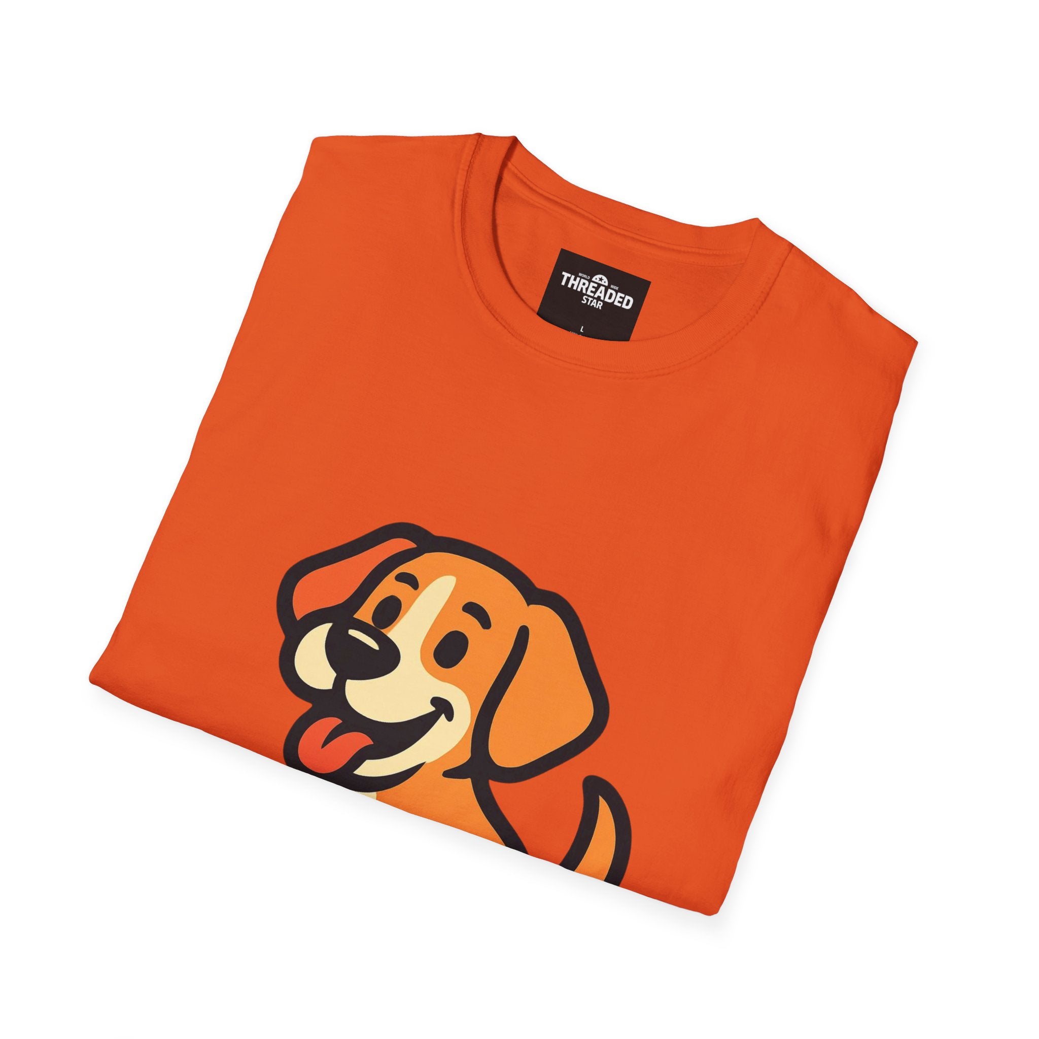 Cute Cartoon Puppy T-Shirt — Playful Dog Graphic Tee for Pet Lovers