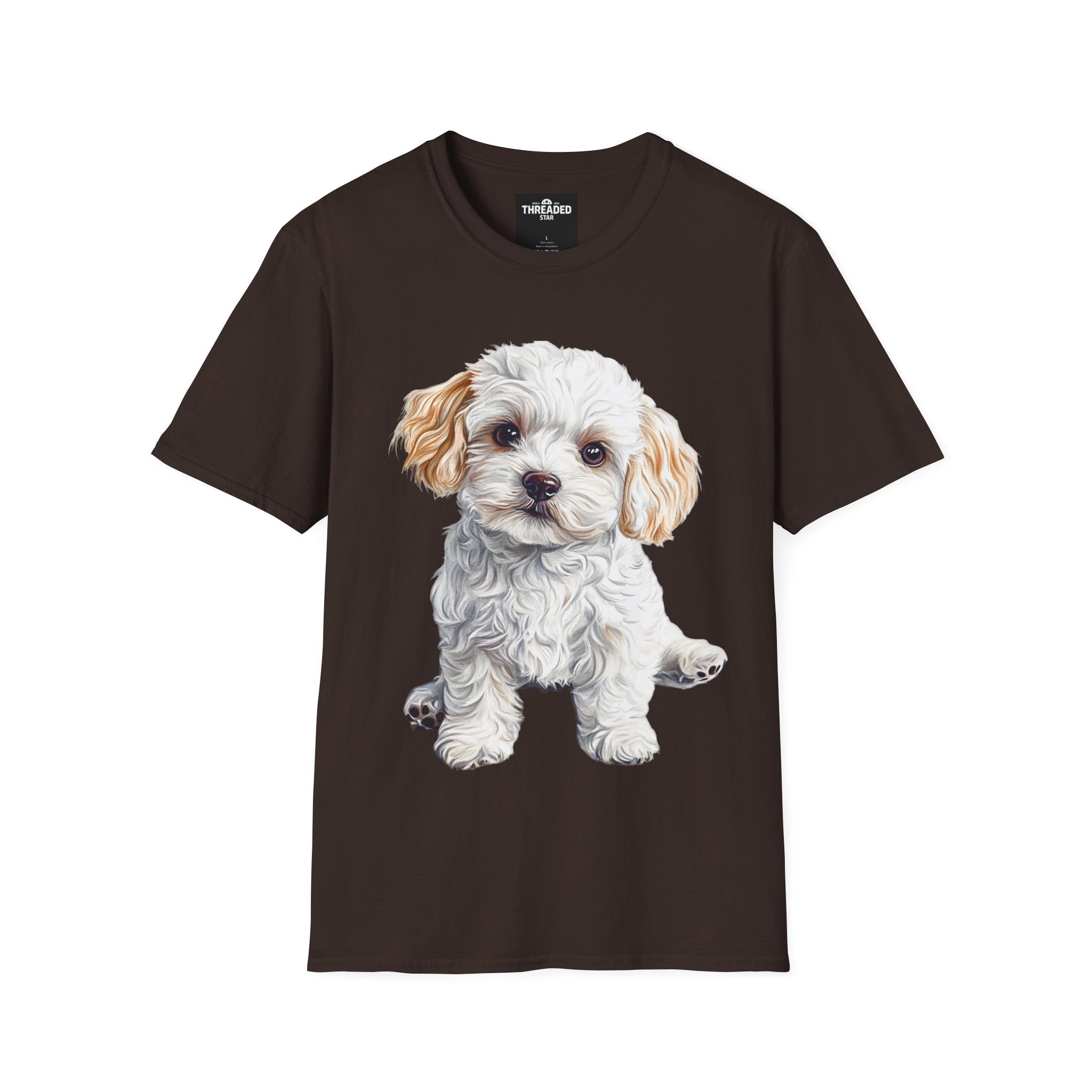 Puppy Portrait T-Shirt — Cute Maltese/Poodle Dog Graphic Tee