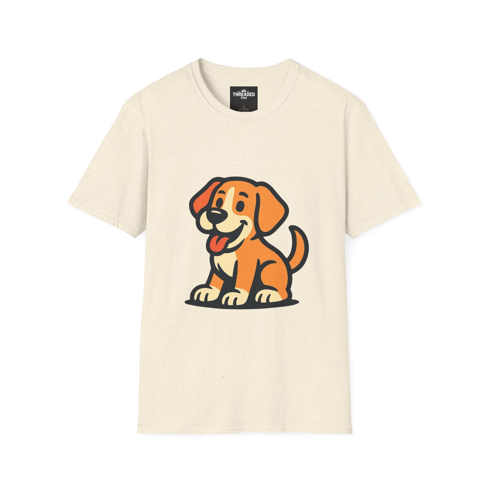 Cute Cartoon Puppy T-Shirt — Playful Dog Graphic Tee for Pet Lovers