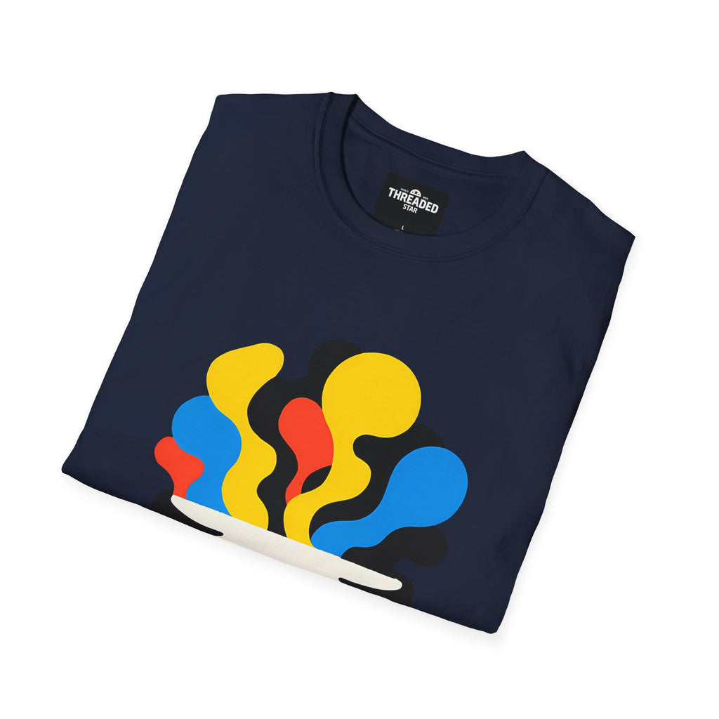 Psychedelic Skull Tee — Colorful Melting Skull Graphic T-Shirt