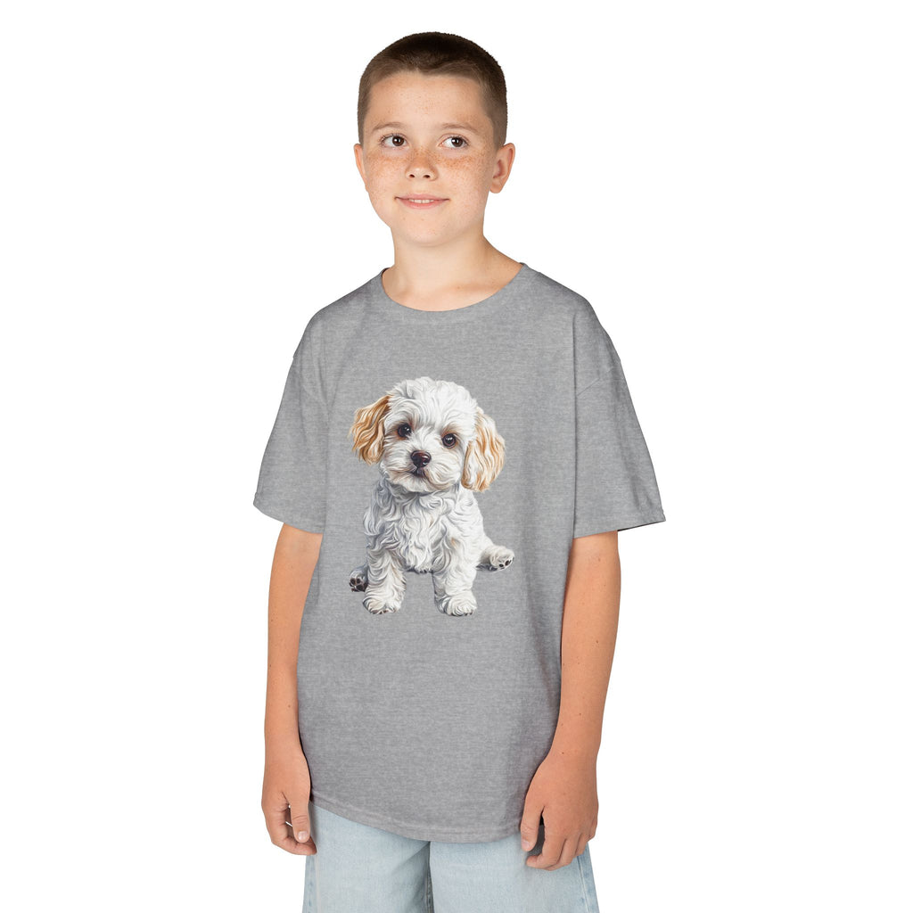 Kids Tee — Cute Fluffy Puppy Graphic