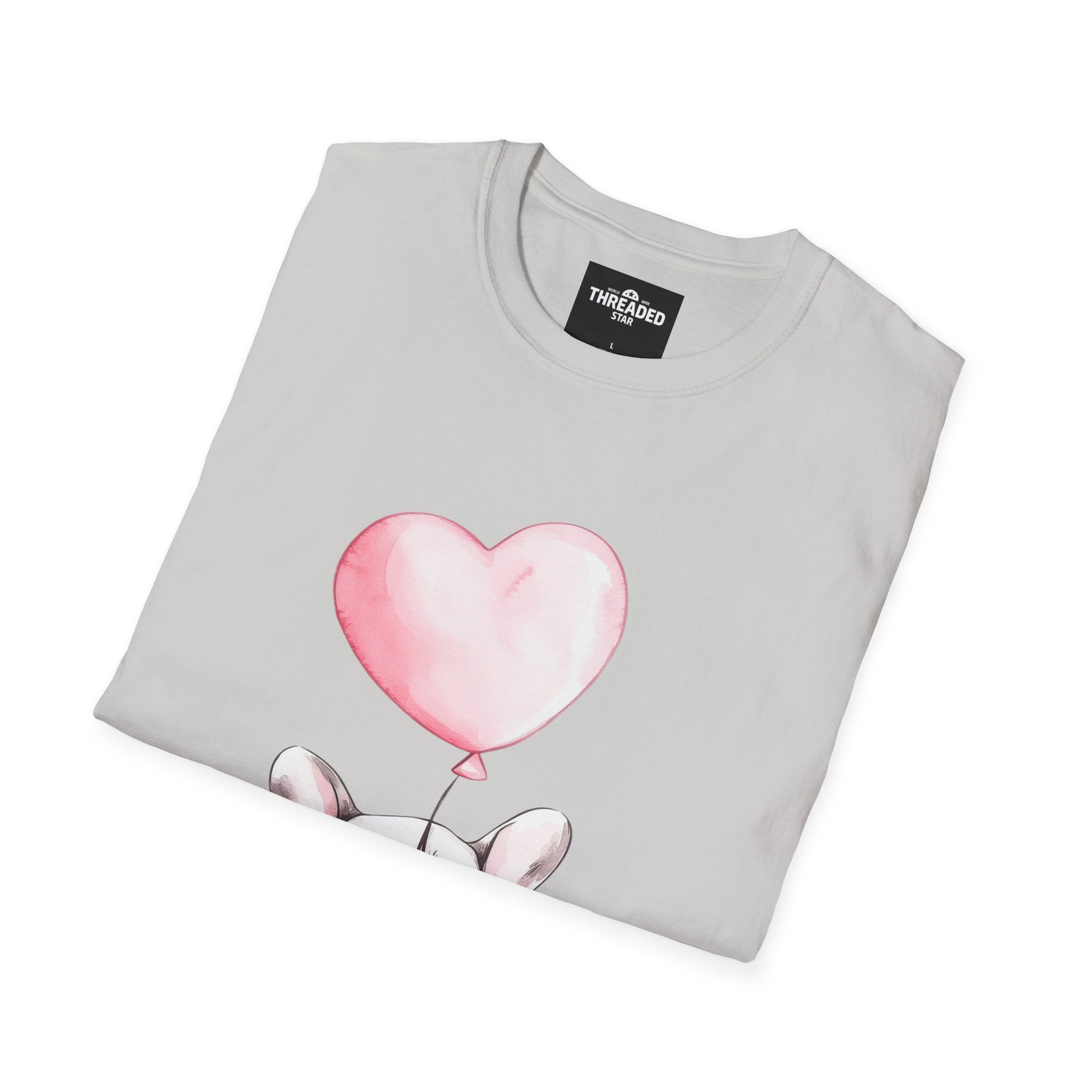 French Bulldog with Heart Balloon T-Shirt