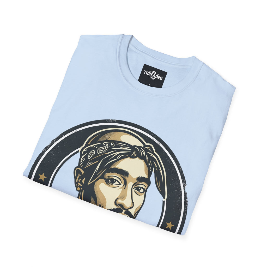 Retro Hip-Hop Portrait T-Shirt — 'Pac' Graphic Tee