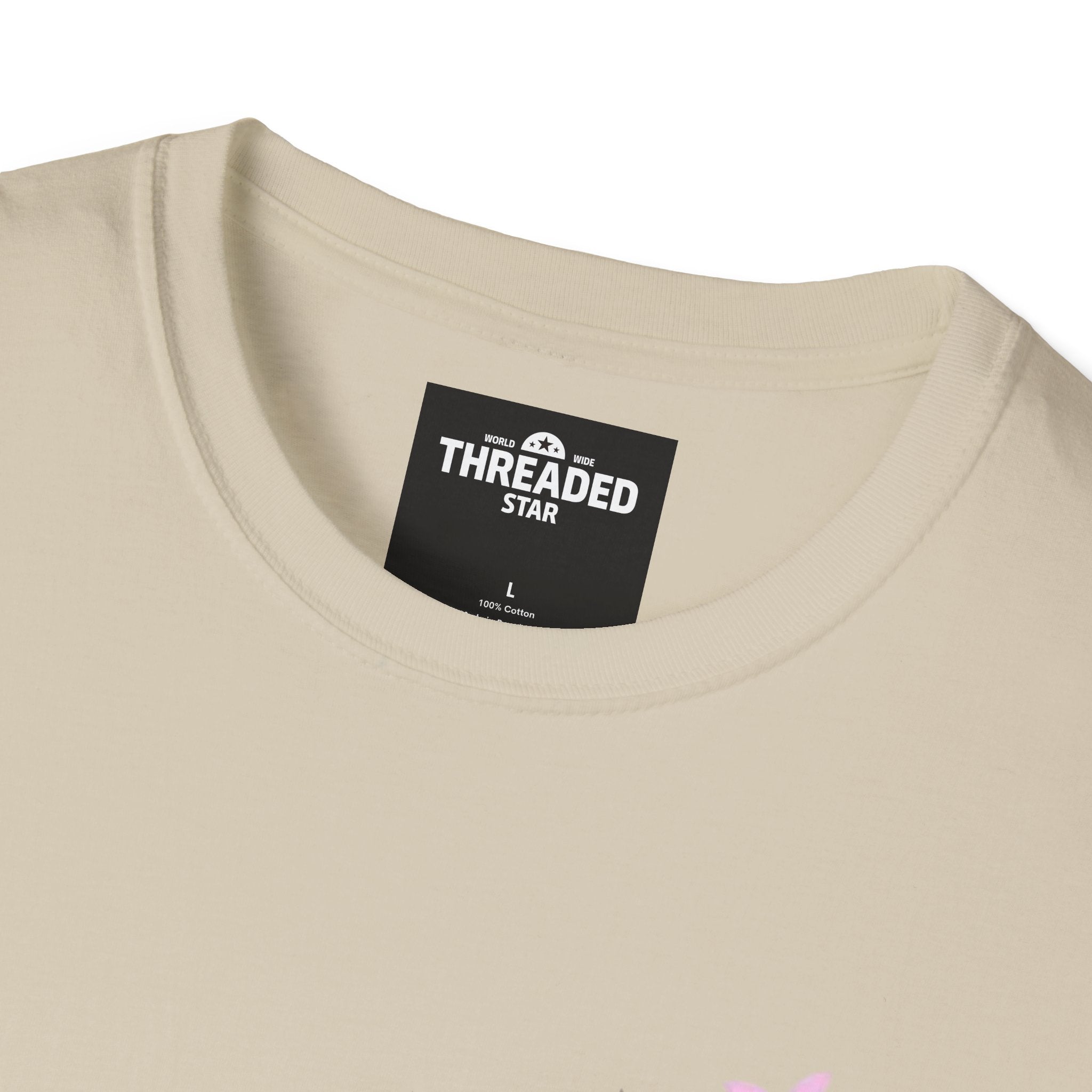 Music Notes Watercolor T-Shirt – Pink & Blue Melody Graphic Tee