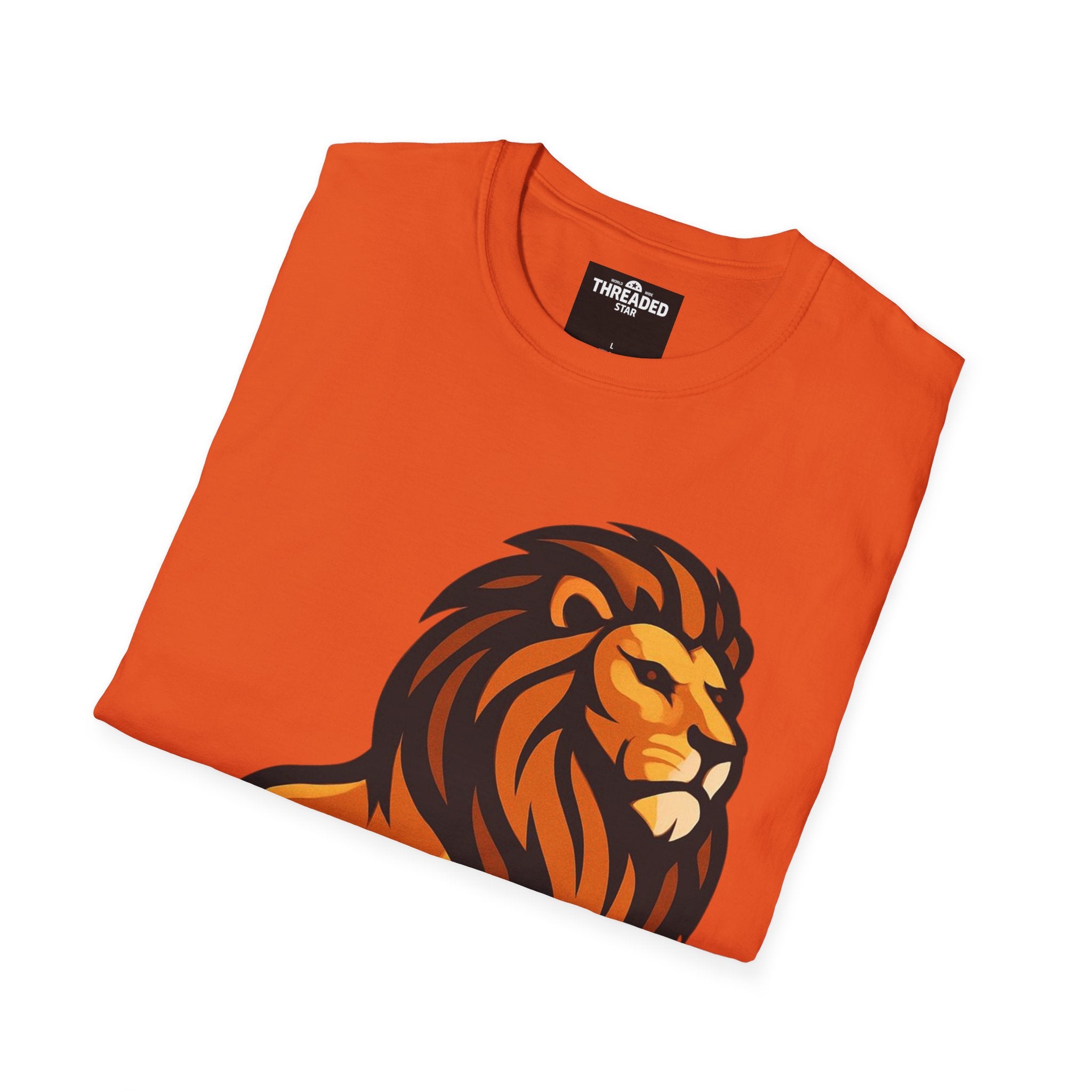 Lion Graphic T-Shirt — Bold Majestic Lion Illustration Tee