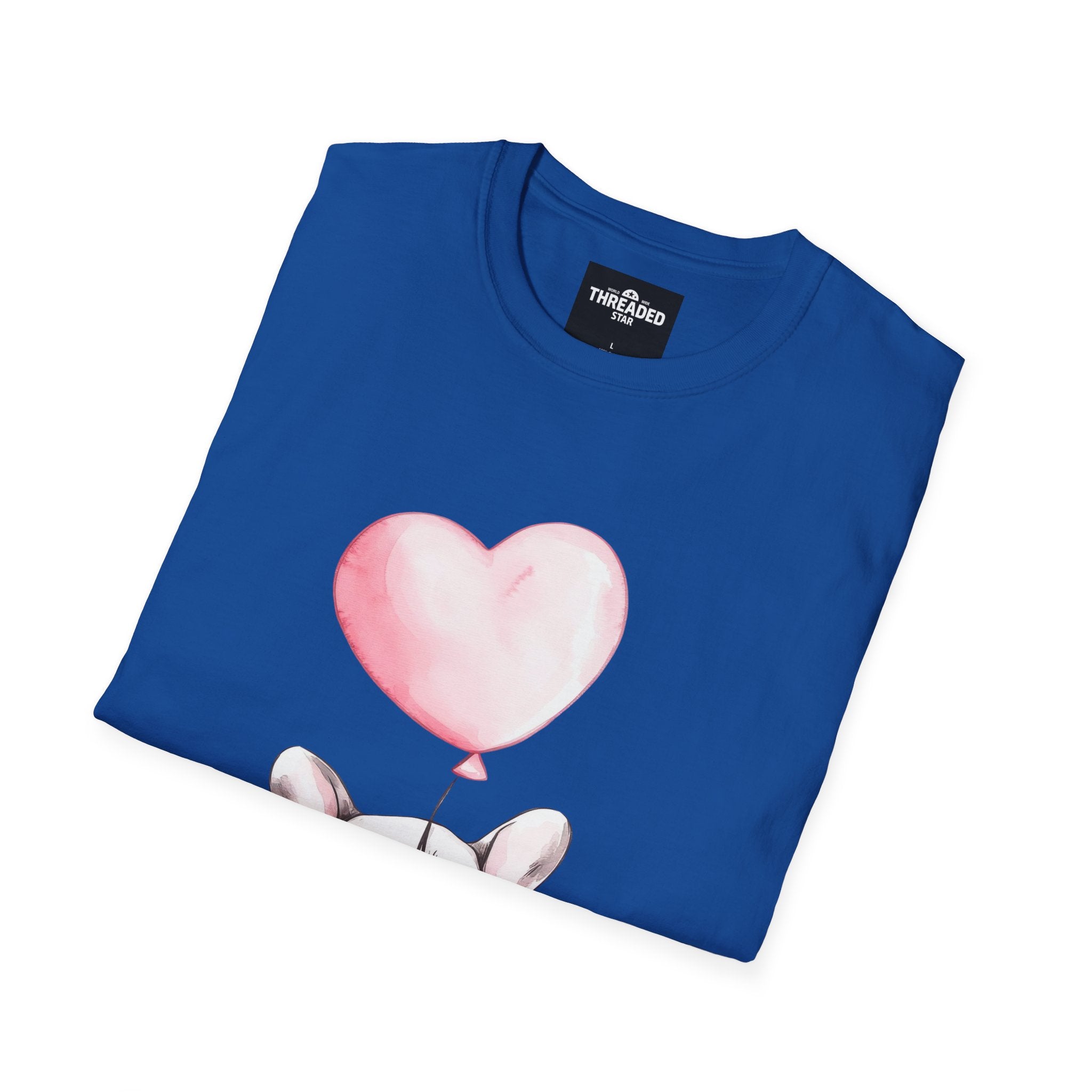 French Bulldog with Heart Balloon T-Shirt