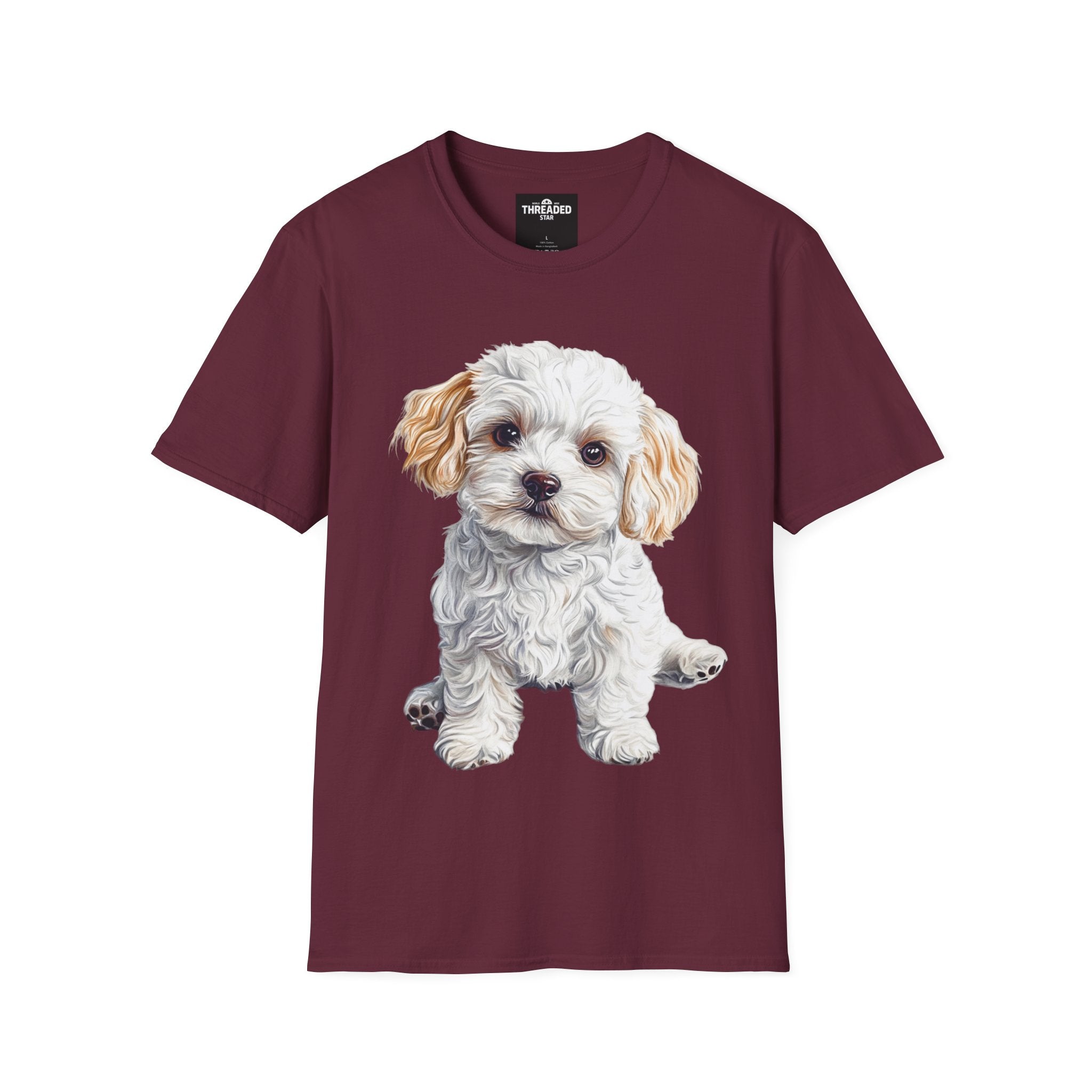 Puppy Portrait T-Shirt — Cute Maltese/Poodle Dog Graphic Tee