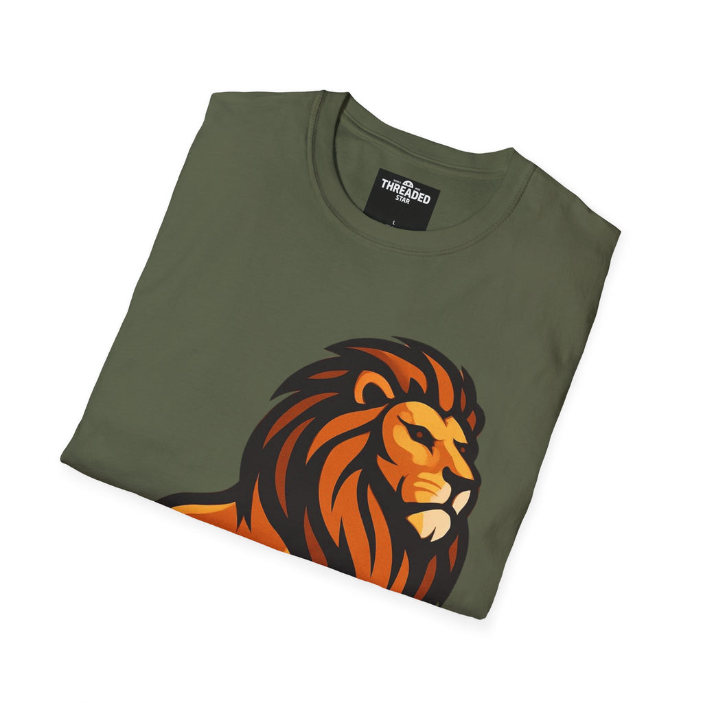 Lion Graphic T-Shirt — Bold Majestic Lion Illustration Tee