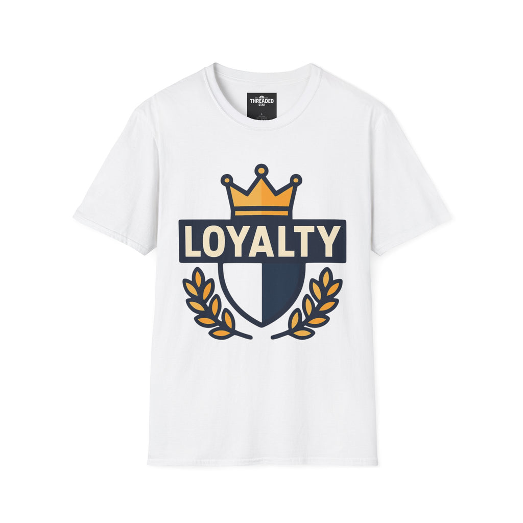 Loyalty Crest T-Shirt — Crown Emblem Graphic Tee