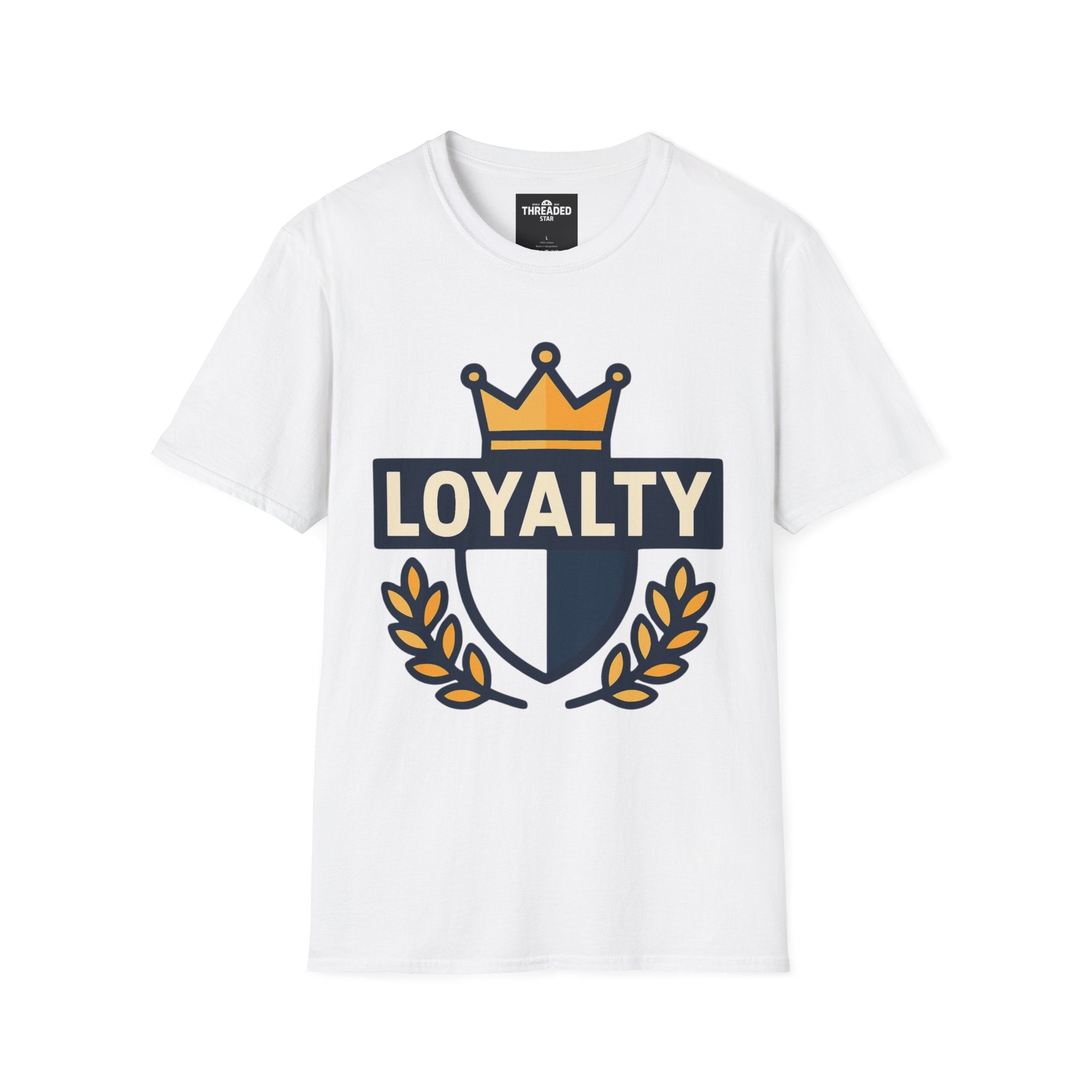 Loyalty Crest T-Shirt — Crown Emblem Graphic Tee