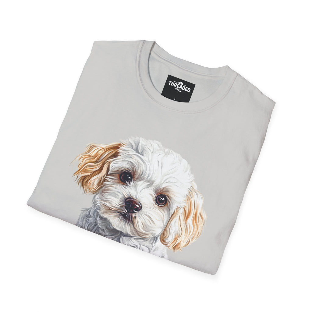 Puppy Portrait T-Shirt — Cute Maltese/Poodle Dog Graphic Tee