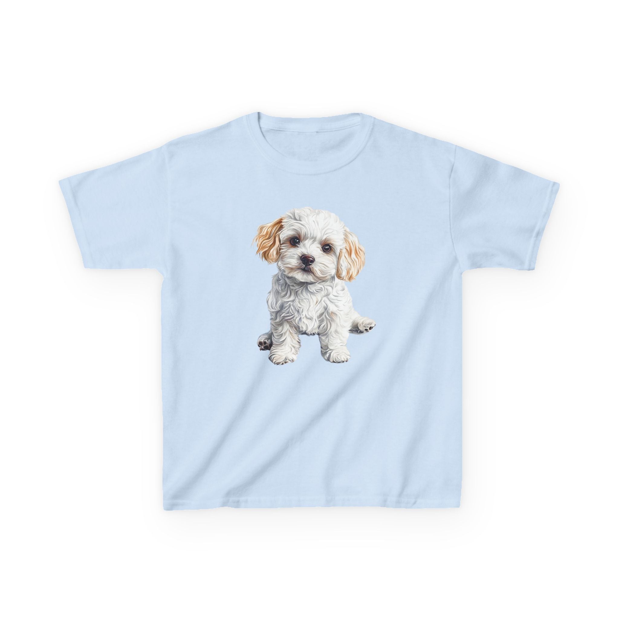 Kids Tee — Cute Fluffy Puppy Graphic