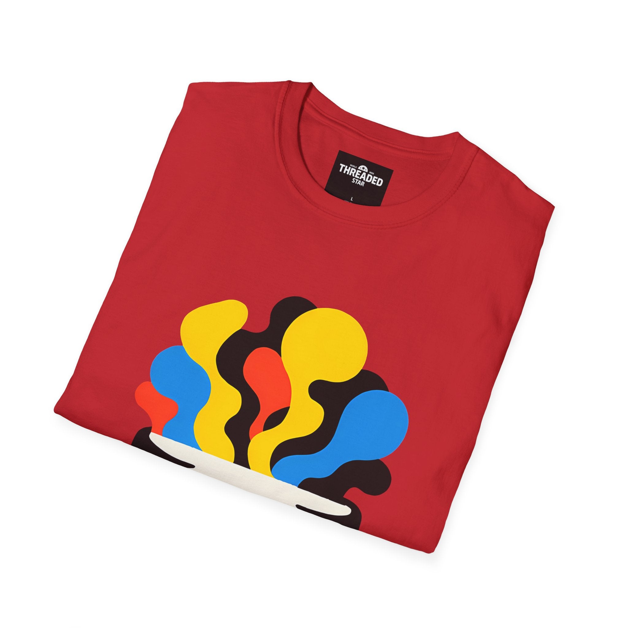 Psychedelic Skull Tee — Colorful Melting Skull Graphic T-Shirt
