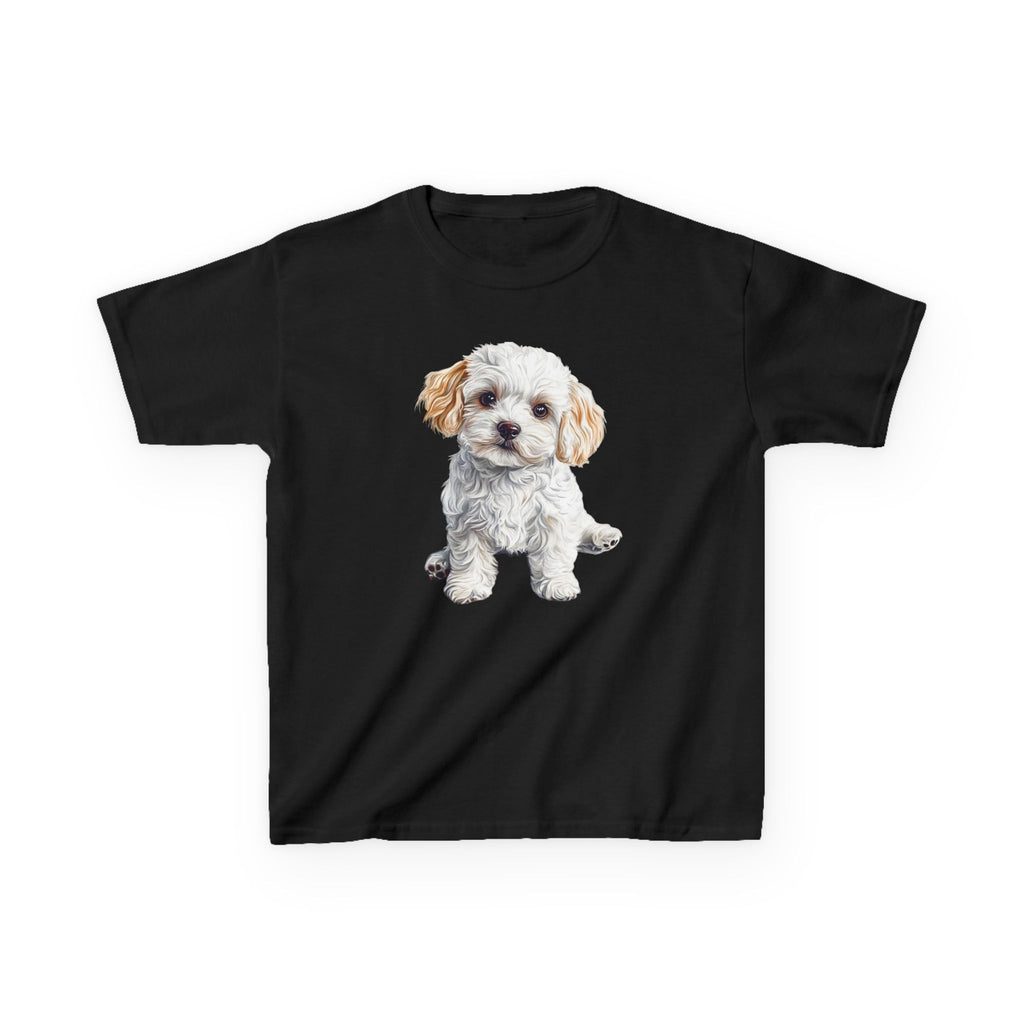Kids Tee — Cute Fluffy Puppy Graphic