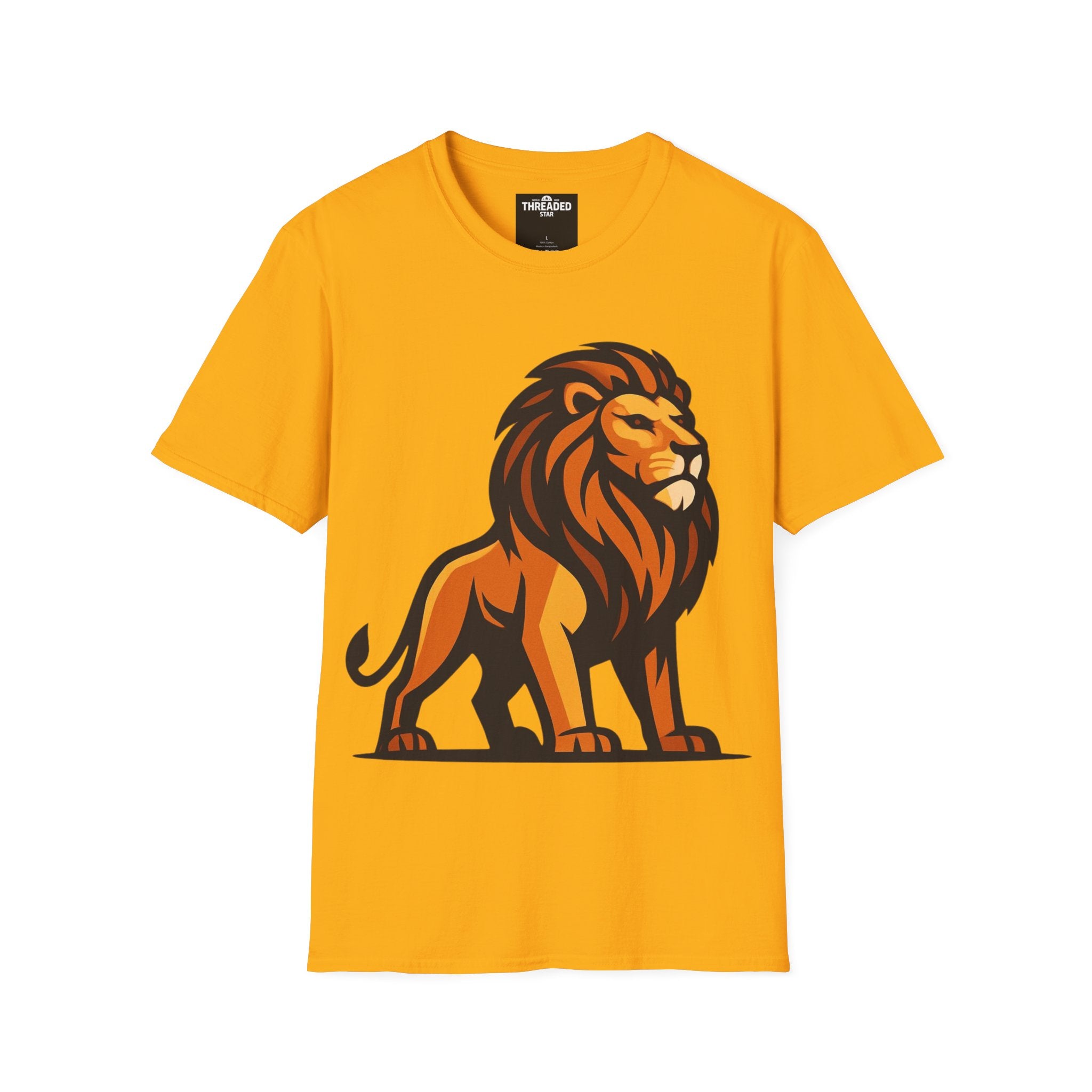 Lion Graphic T-Shirt — Bold Majestic Lion Illustration Tee