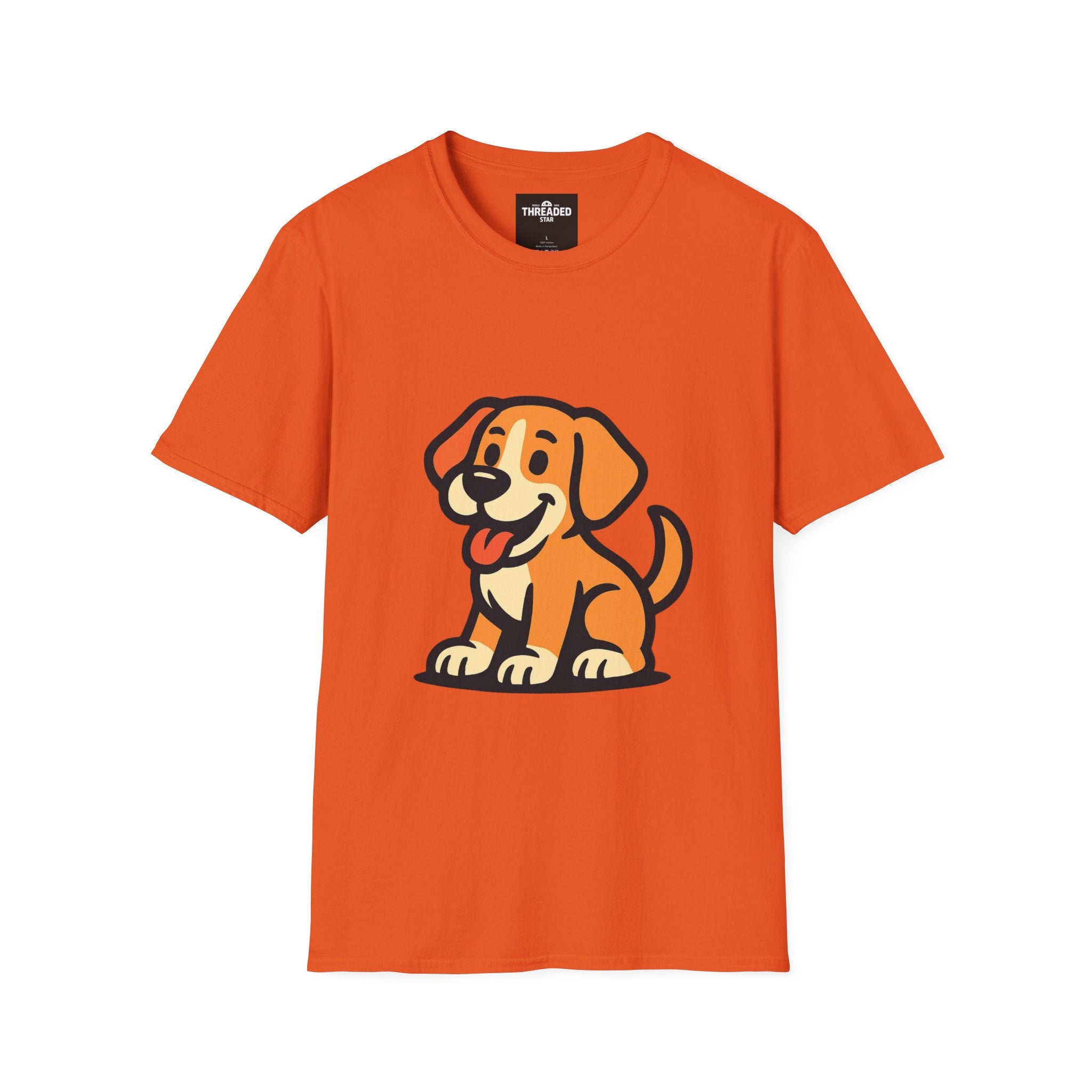 Cute Cartoon Puppy T-Shirt — Playful Dog Graphic Tee for Pet Lovers