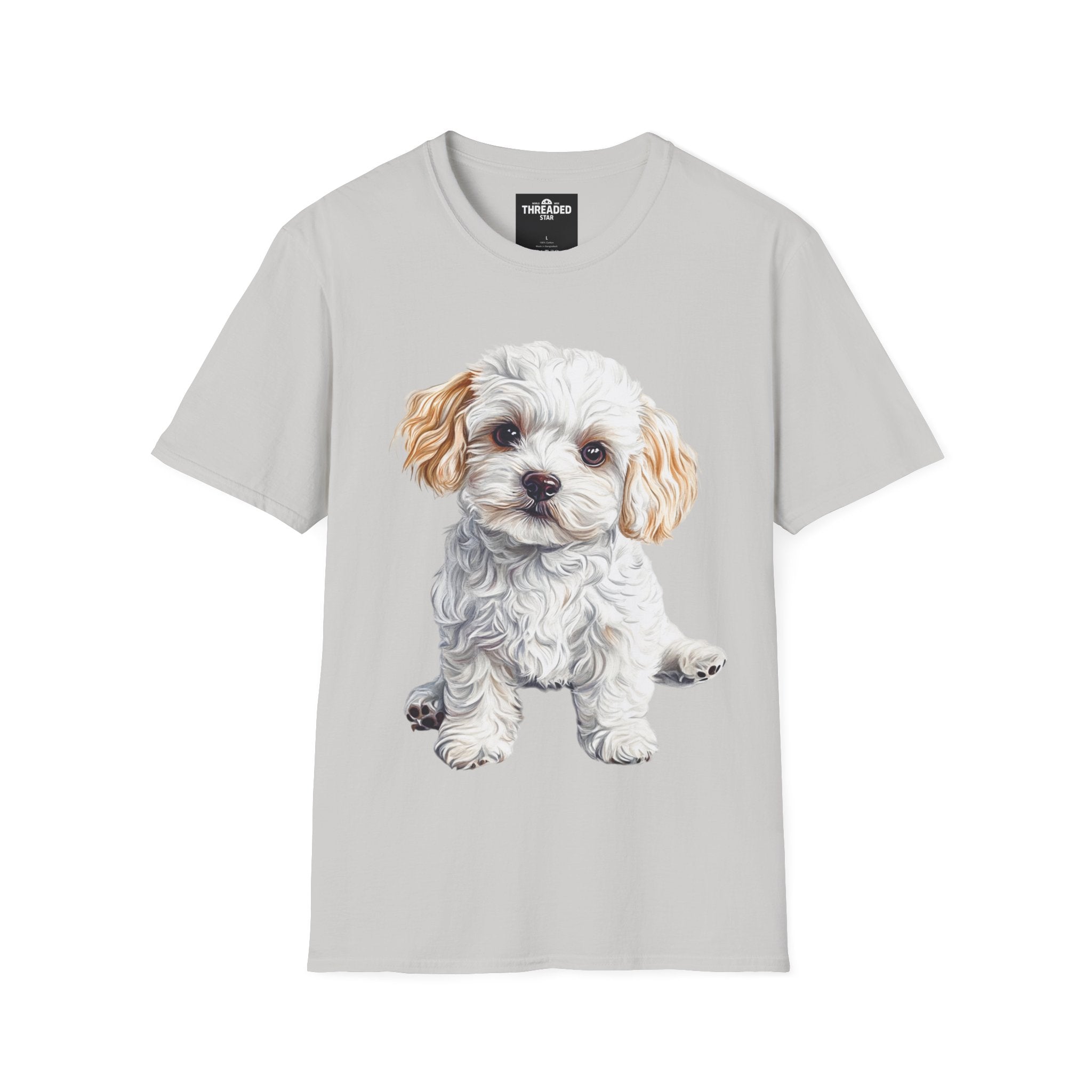 Puppy Portrait T-Shirt — Cute Maltese/Poodle Dog Graphic Tee