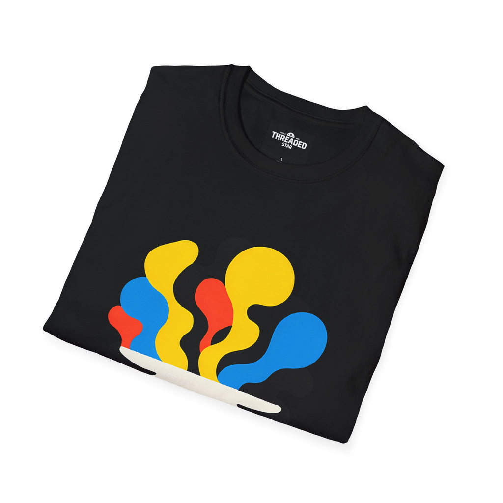 Psychedelic Skull Tee — Colorful Melting Skull Graphic T-Shirt