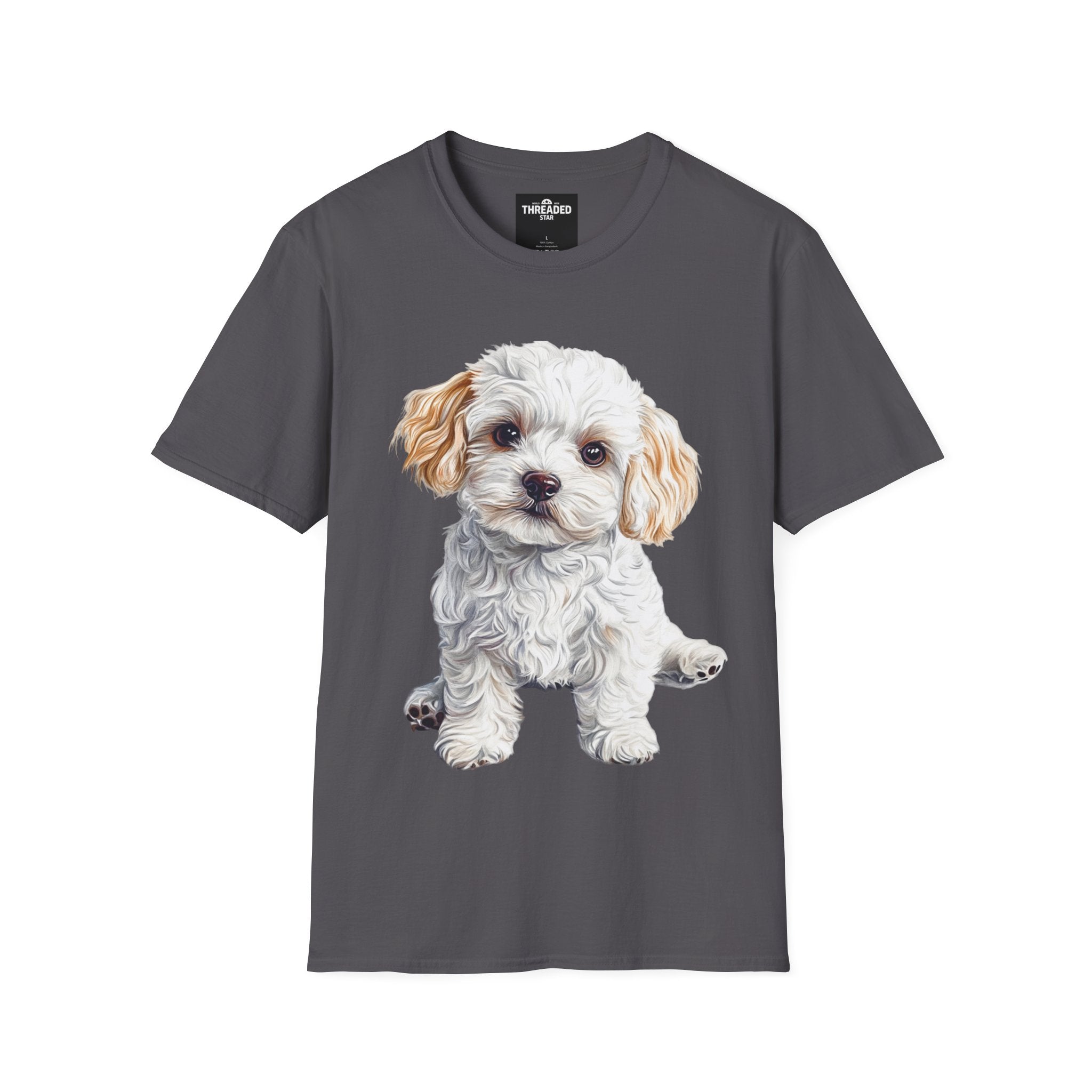 Puppy Portrait T-Shirt — Cute Maltese/Poodle Dog Graphic Tee