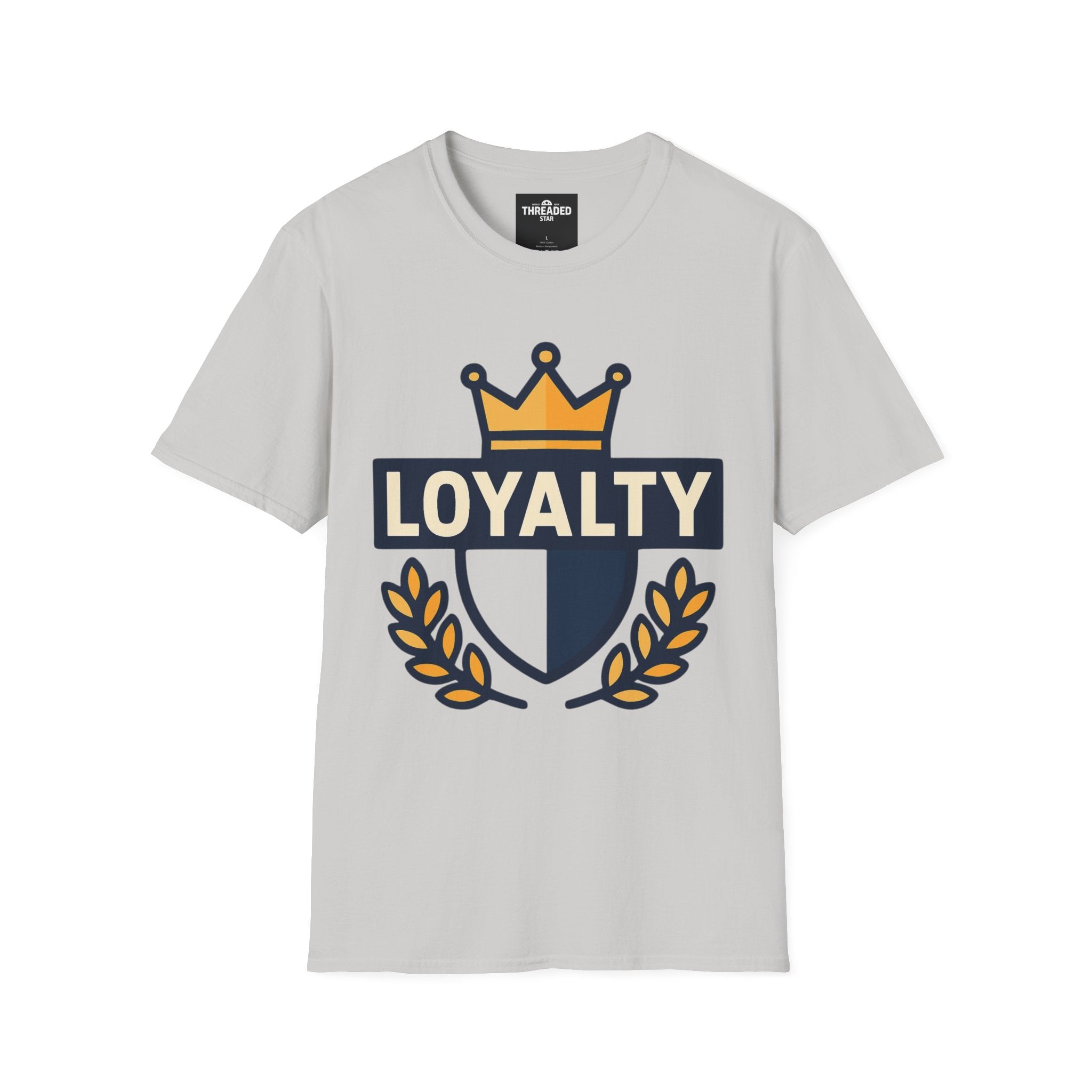 Loyalty Crest T-Shirt — Crown Emblem Graphic Tee