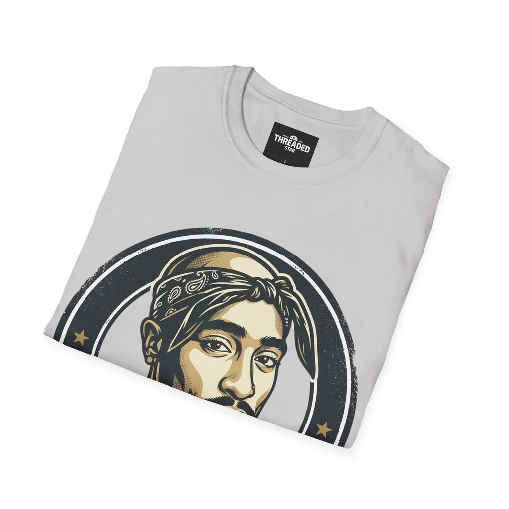 Retro Hip-Hop Portrait T-Shirt — 'Pac' Graphic Tee