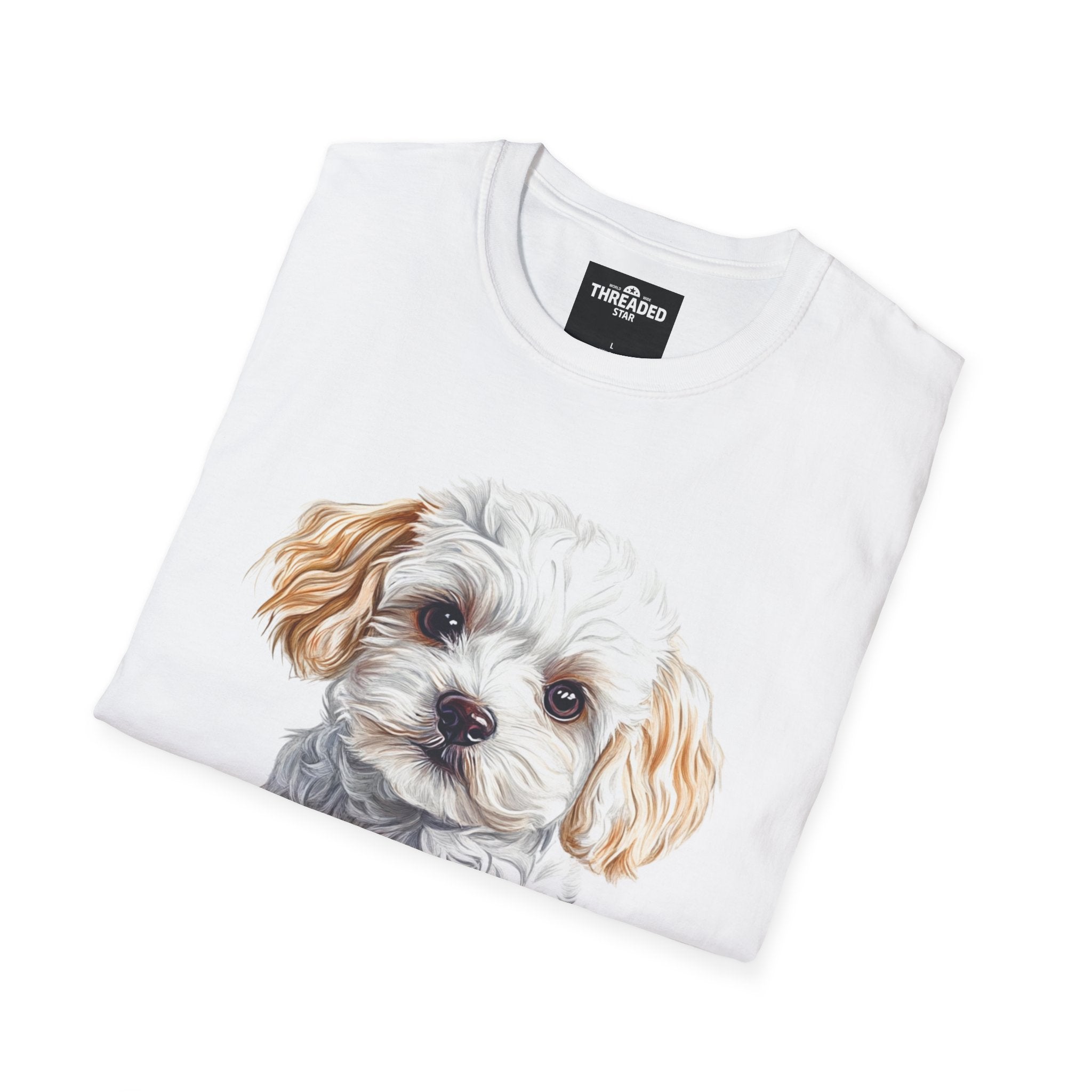 Puppy Portrait T-Shirt — Cute Maltese/Poodle Dog Graphic Tee