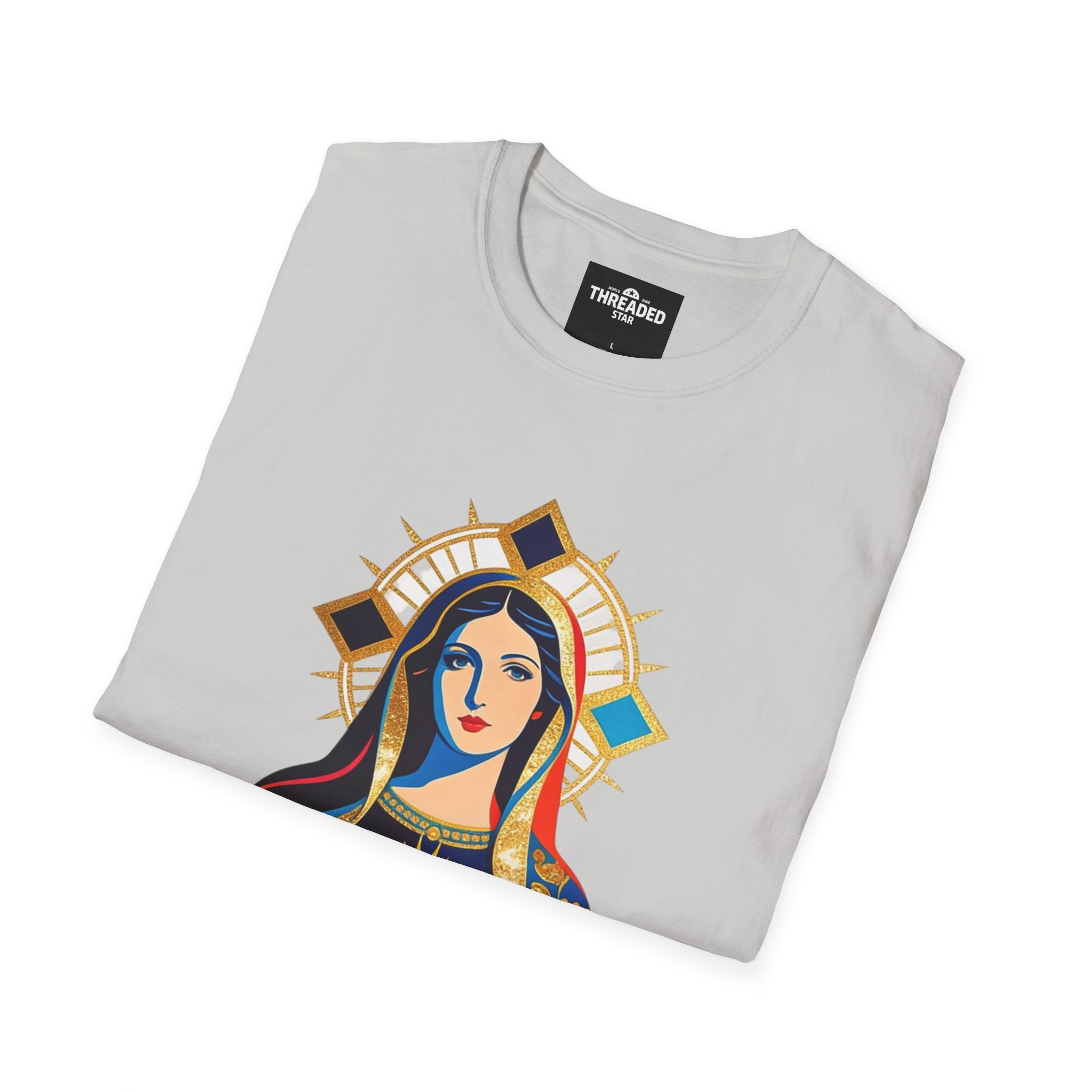 Sacred Heart Virgin Mary T-Shirt — Colorful Religious Catholic Tee