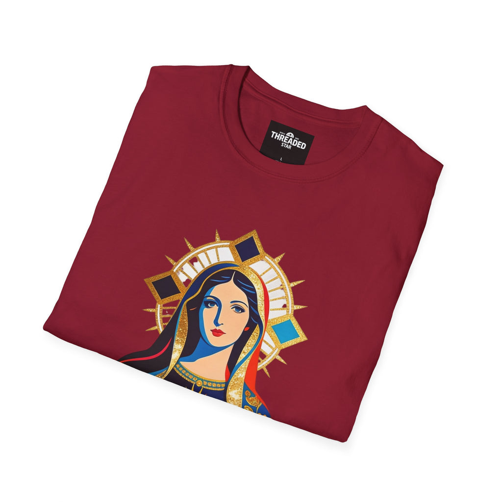 Sacred Heart Virgin Mary T-Shirt — Colorful Religious Catholic Tee