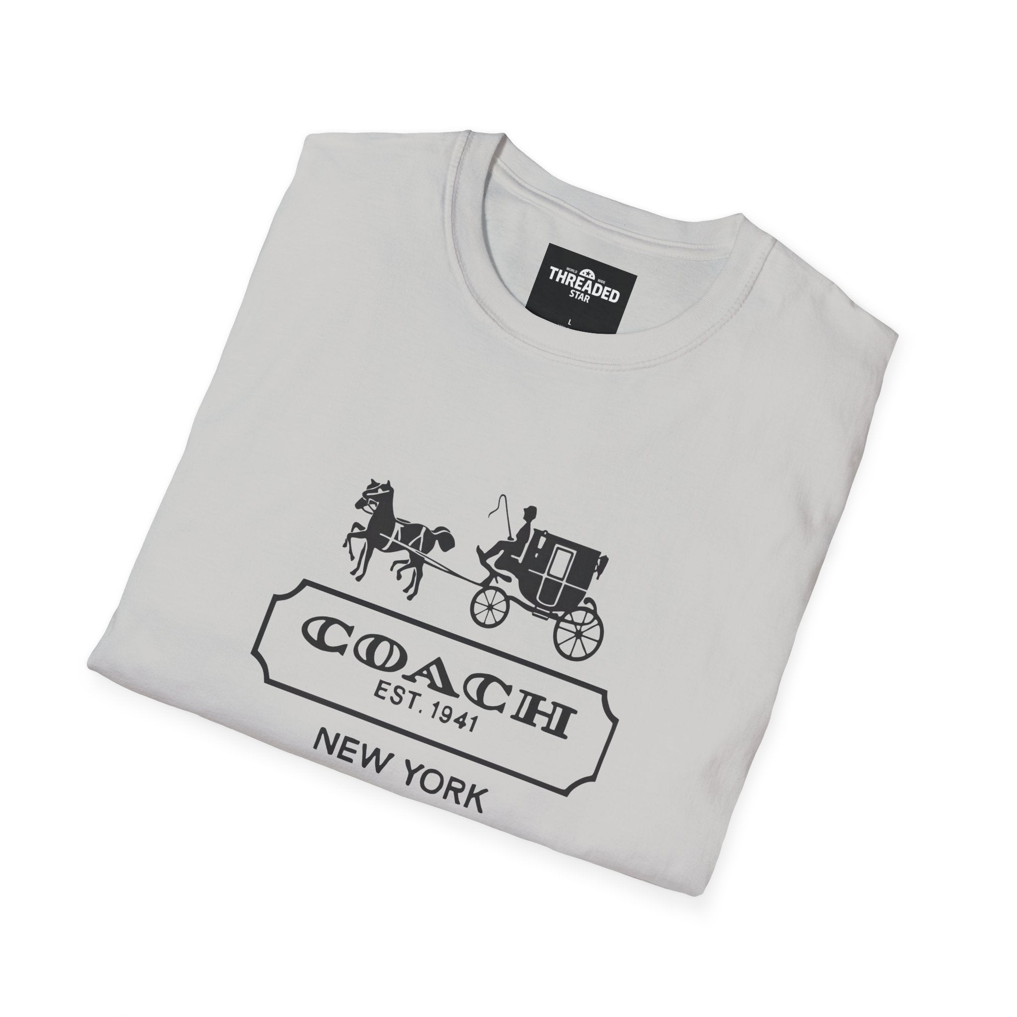 Unisex T-Shirt — Vintage Coach Carriage Logo “COACH EST. 1941 NEW YORK”