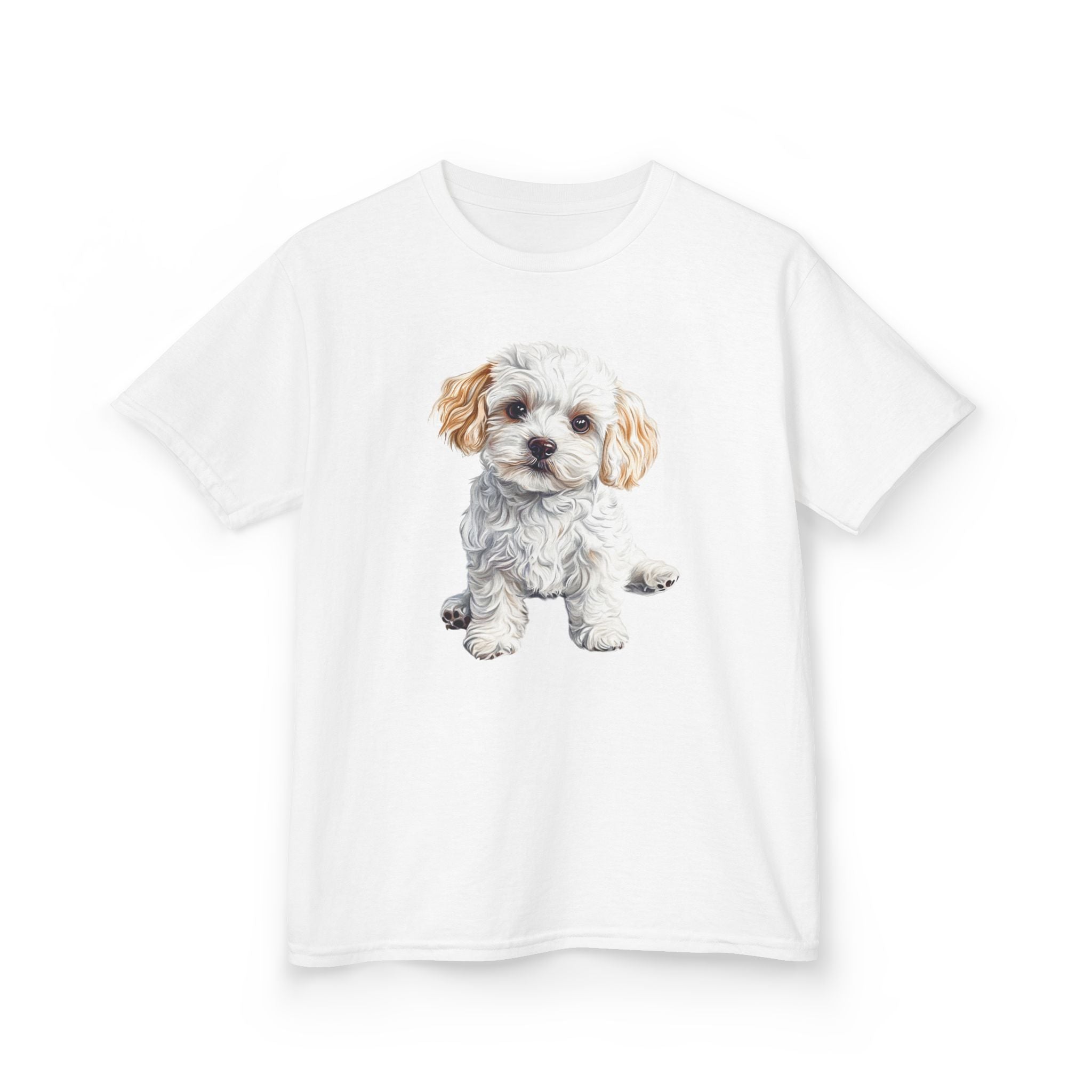 Kids Tee — Cute Fluffy Puppy Graphic