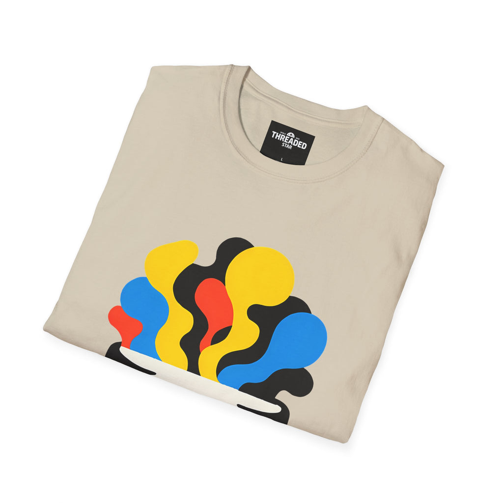 Psychedelic Skull Tee — Colorful Melting Skull Graphic T-Shirt
