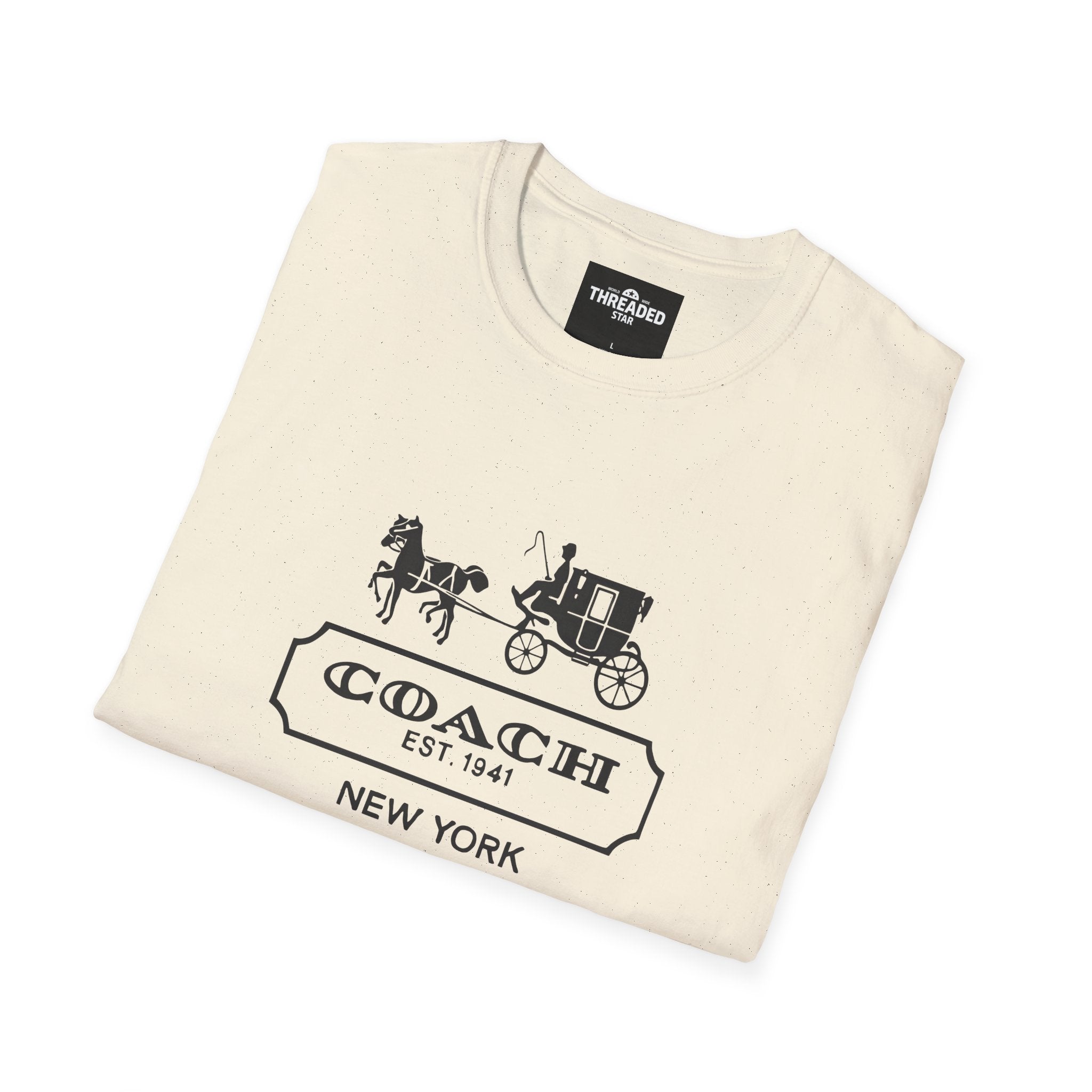 Unisex T-Shirt — Vintage Coach Carriage Logo “COACH EST. 1941 NEW YORK”