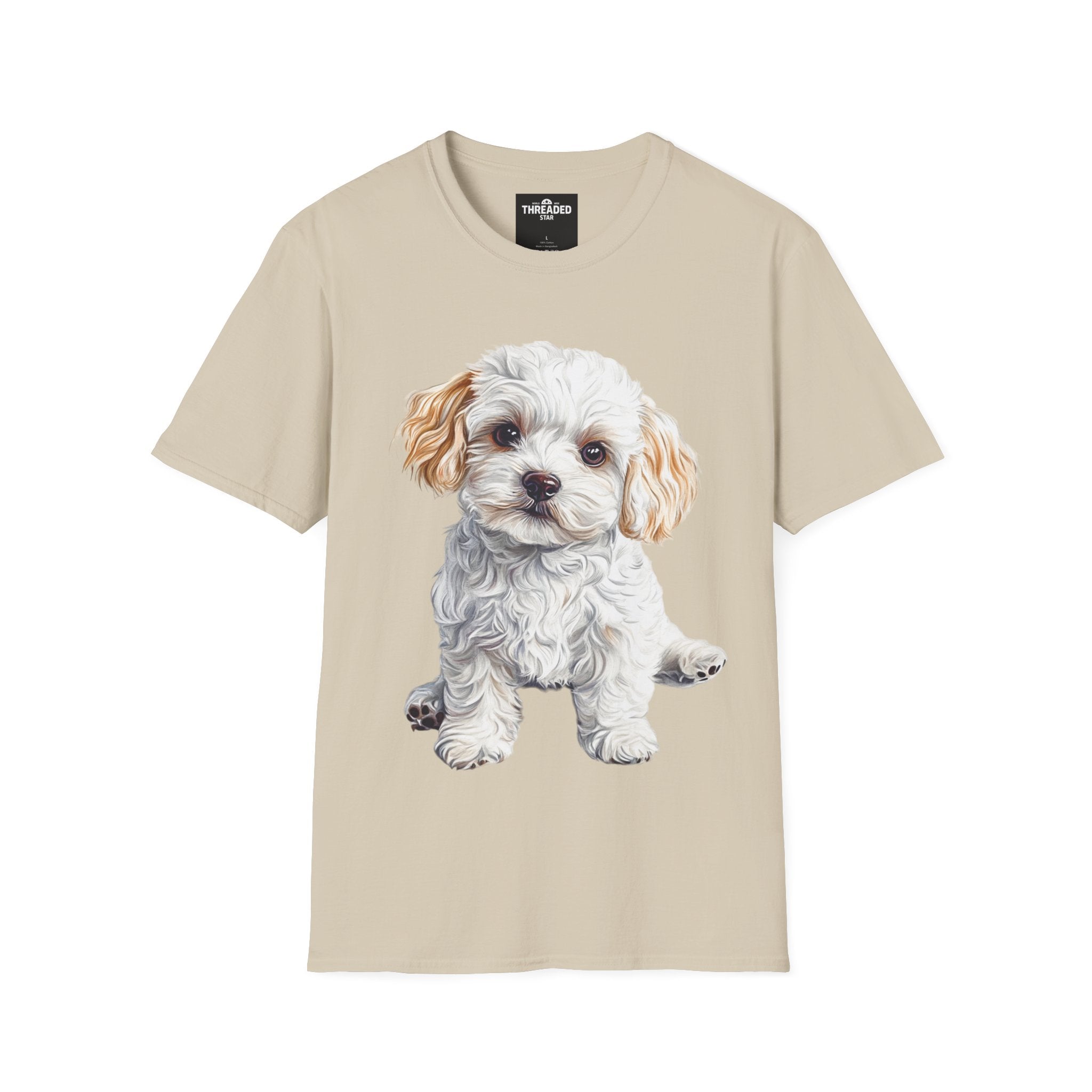 Puppy Portrait T-Shirt — Cute Maltese/Poodle Dog Graphic Tee
