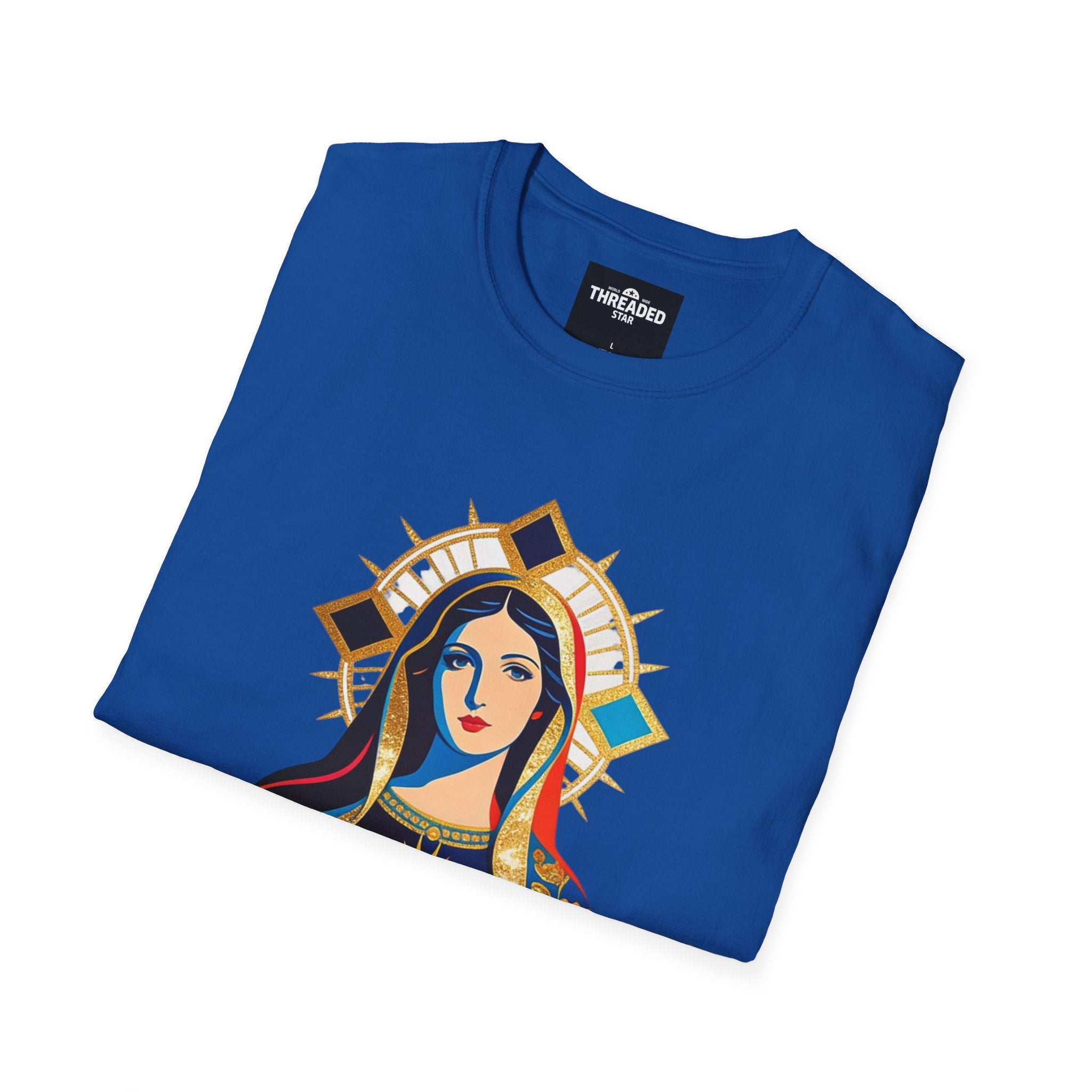 Sacred Heart Virgin Mary T-Shirt — Colorful Religious Catholic Tee