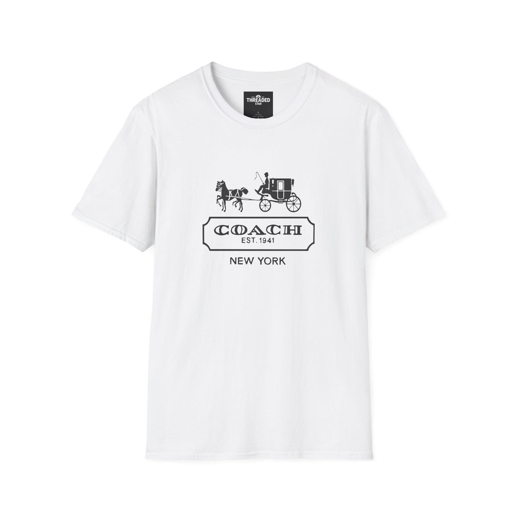Unisex T-Shirt — Vintage Coach Carriage Logo “COACH EST. 1941 NEW YORK”