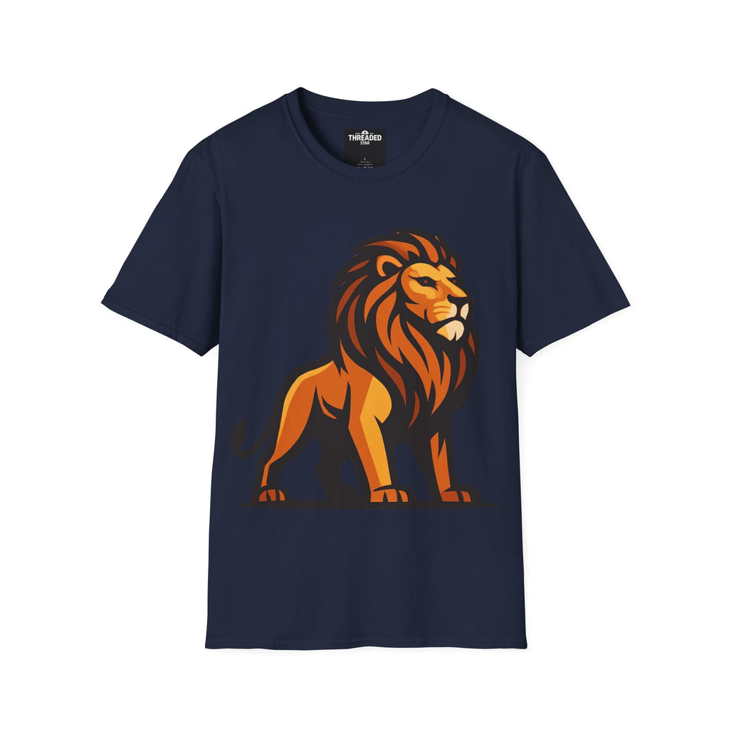 Lion Graphic T-Shirt — Bold Majestic Lion Illustration Tee
