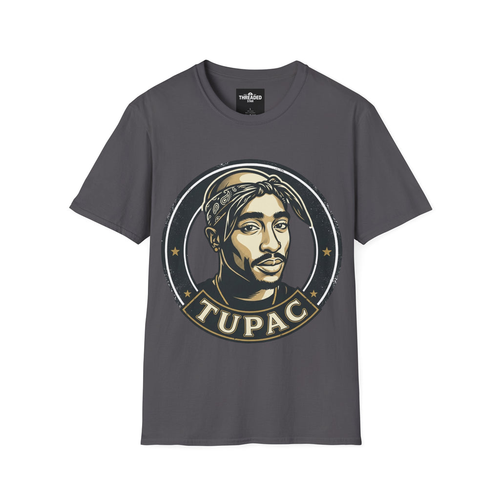 Retro Hip-Hop Portrait T-Shirt — 'Pac' Graphic Tee