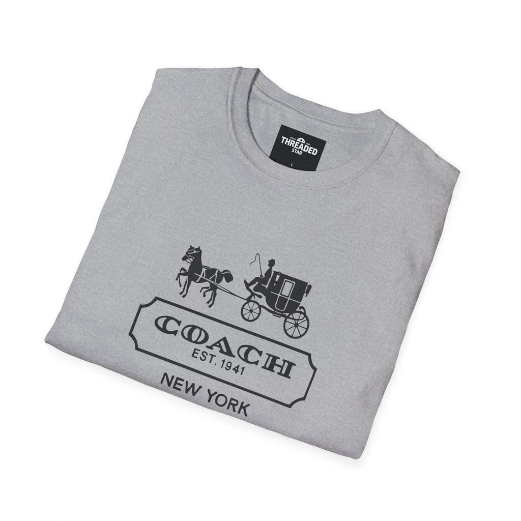 Unisex T-Shirt — Vintage Coach Carriage Logo “COACH EST. 1941 NEW YORK”