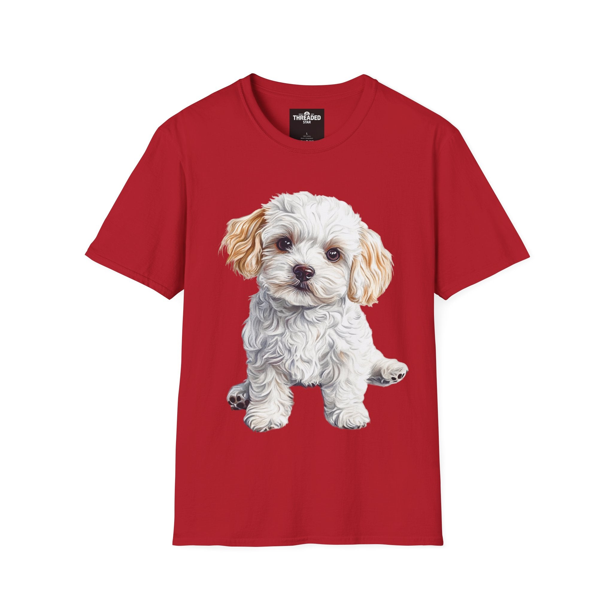 Puppy Portrait T-Shirt — Cute Maltese/Poodle Dog Graphic Tee