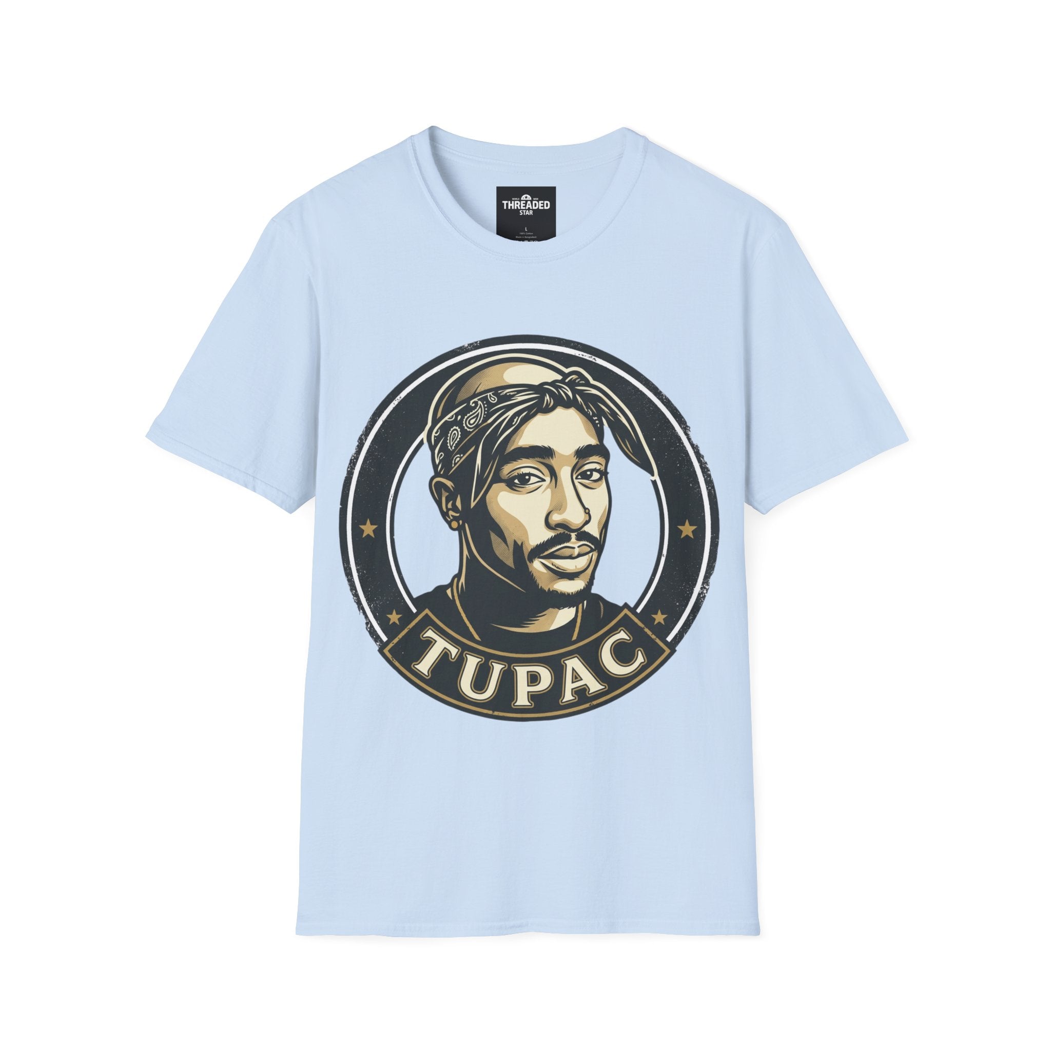 Retro Hip-Hop Portrait T-Shirt — 'Pac' Graphic Tee