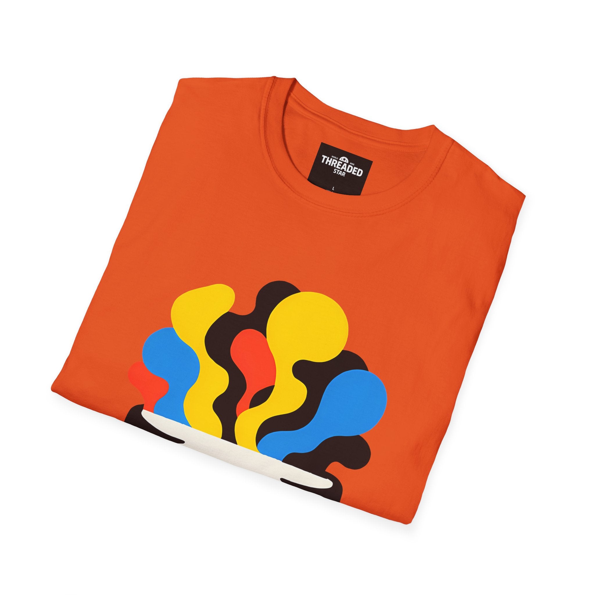Psychedelic Skull Tee — Colorful Melting Skull Graphic T-Shirt