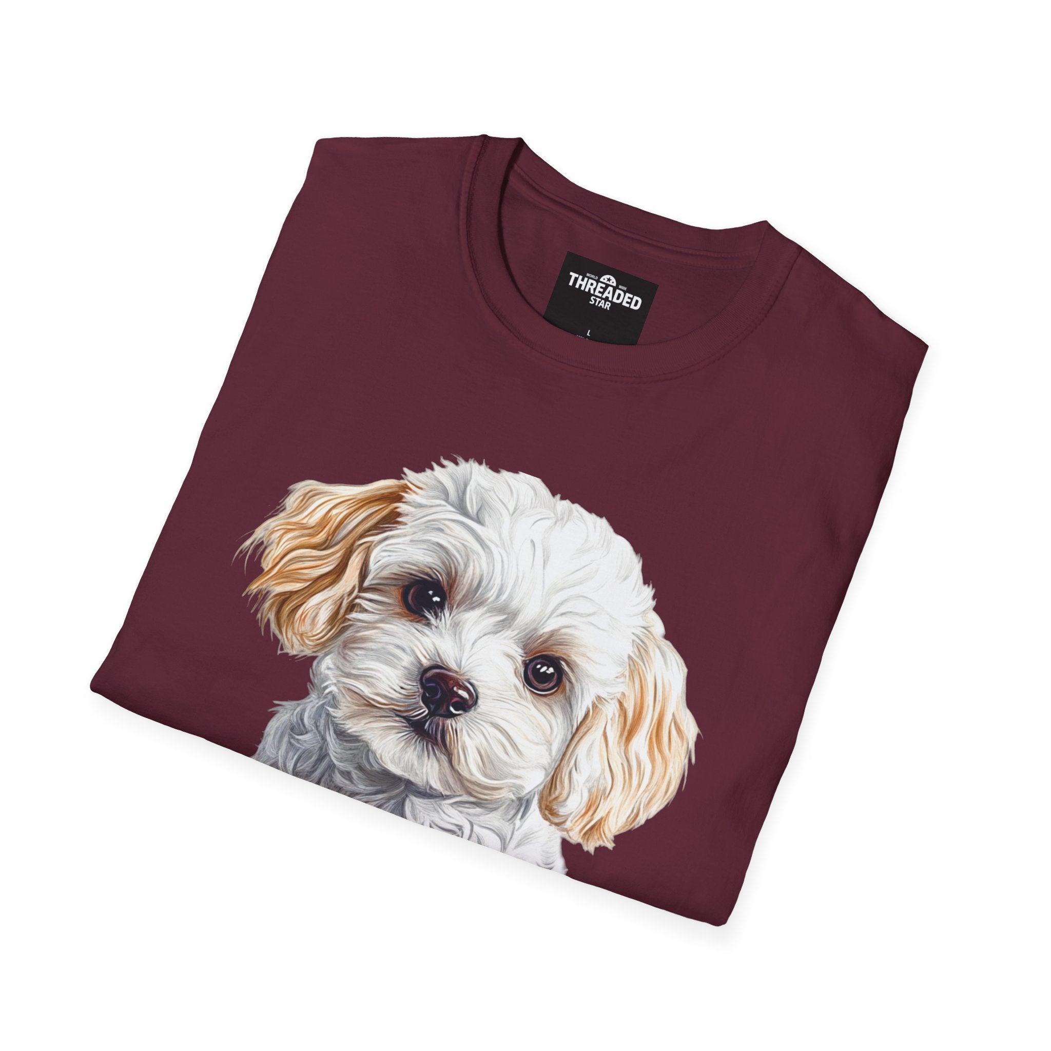 Puppy Portrait T-Shirt — Cute Maltese/Poodle Dog Graphic Tee
