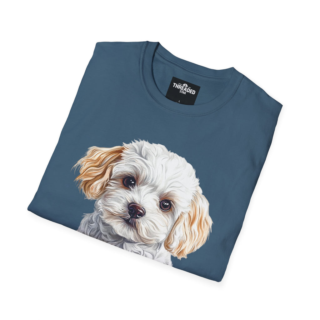 Puppy Portrait T-Shirt — Cute Maltese/Poodle Dog Graphic Tee
